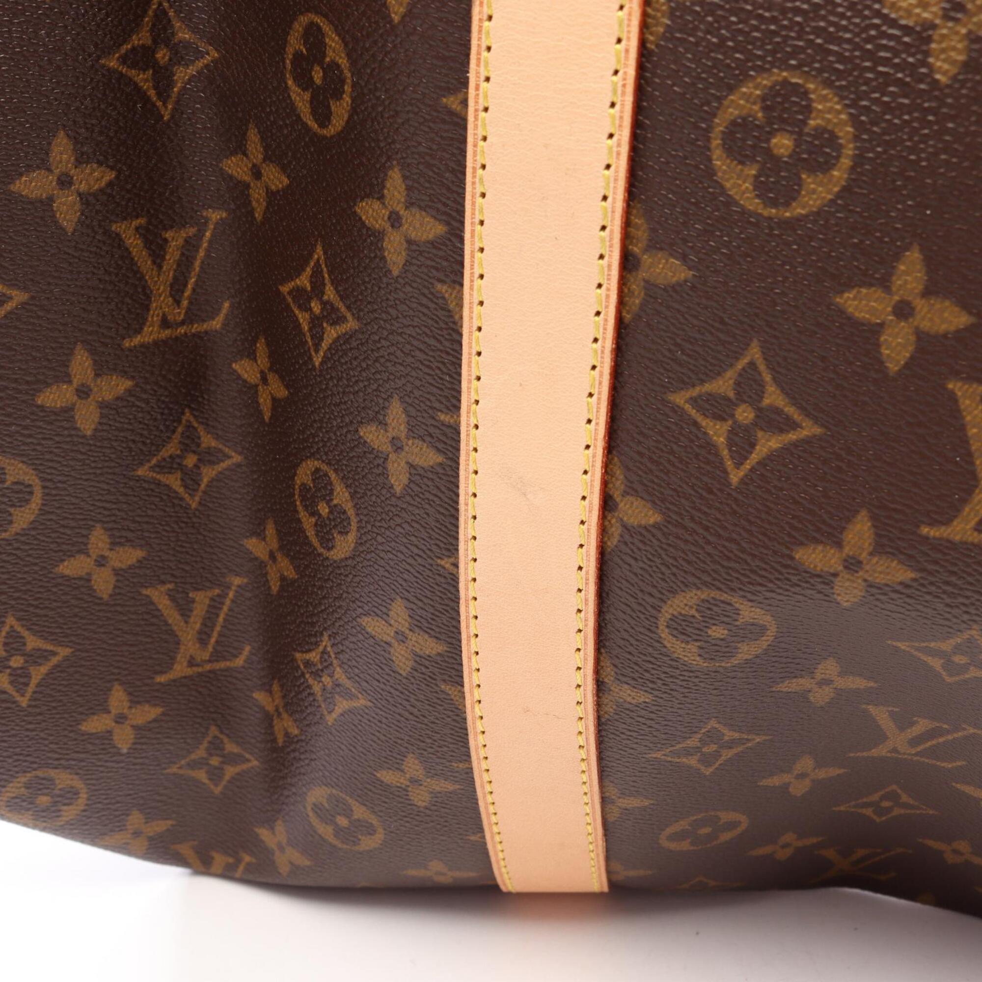 Louis Vuitton Brown Monogram Leather Boston Bag Handbag (Pre-Owned)