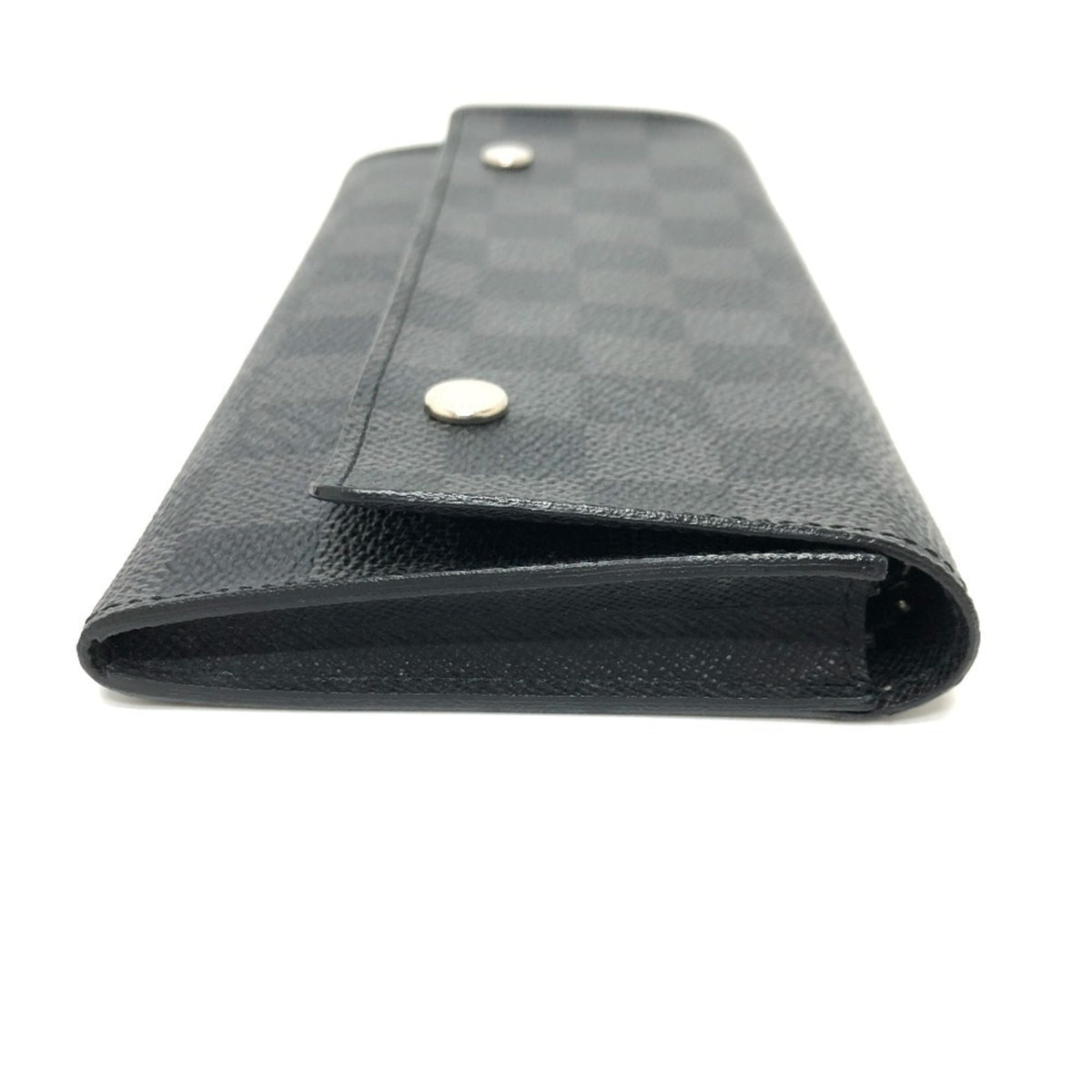 Louis Vuitton Black Damier Graphite Long Wallet (Bi-Fold) (Pre-Owned)