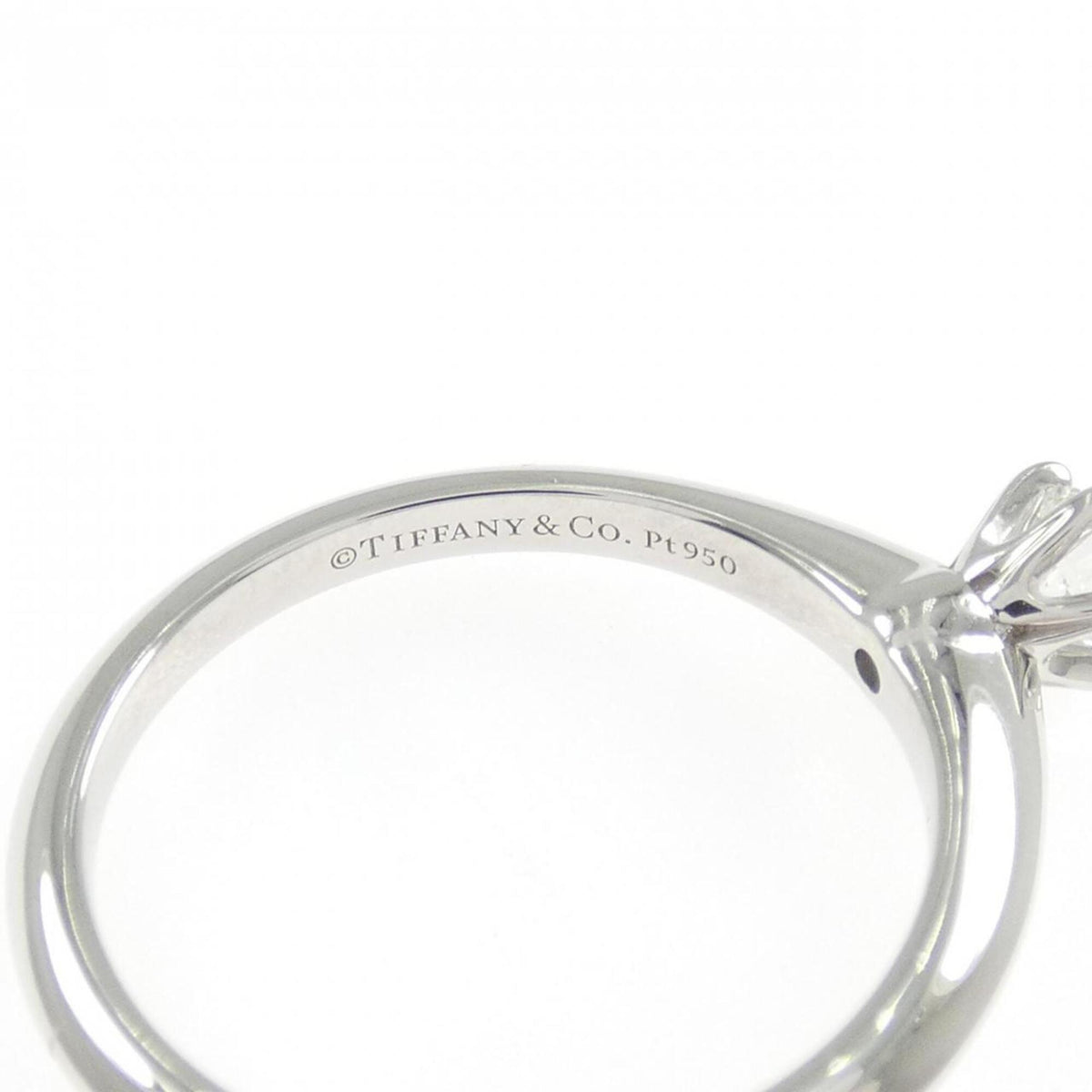 Tiffany Platinum 950 Band Ring (Pre-Owned)
