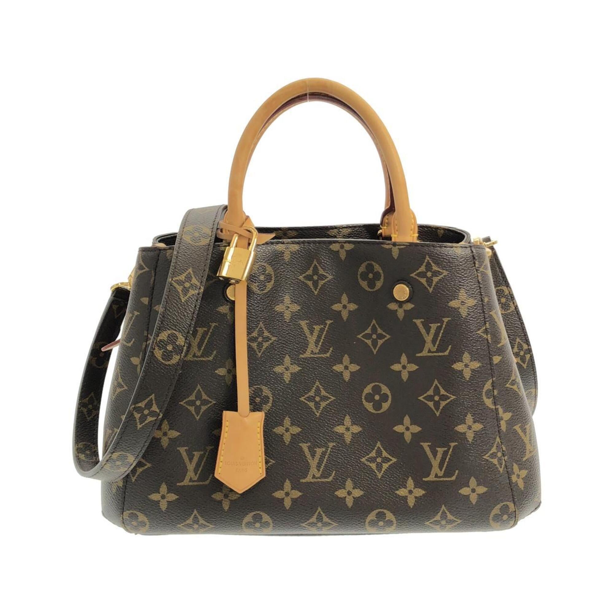 Louis Vuitton Marron Coated Canvas Handbag (Pre-Owned)