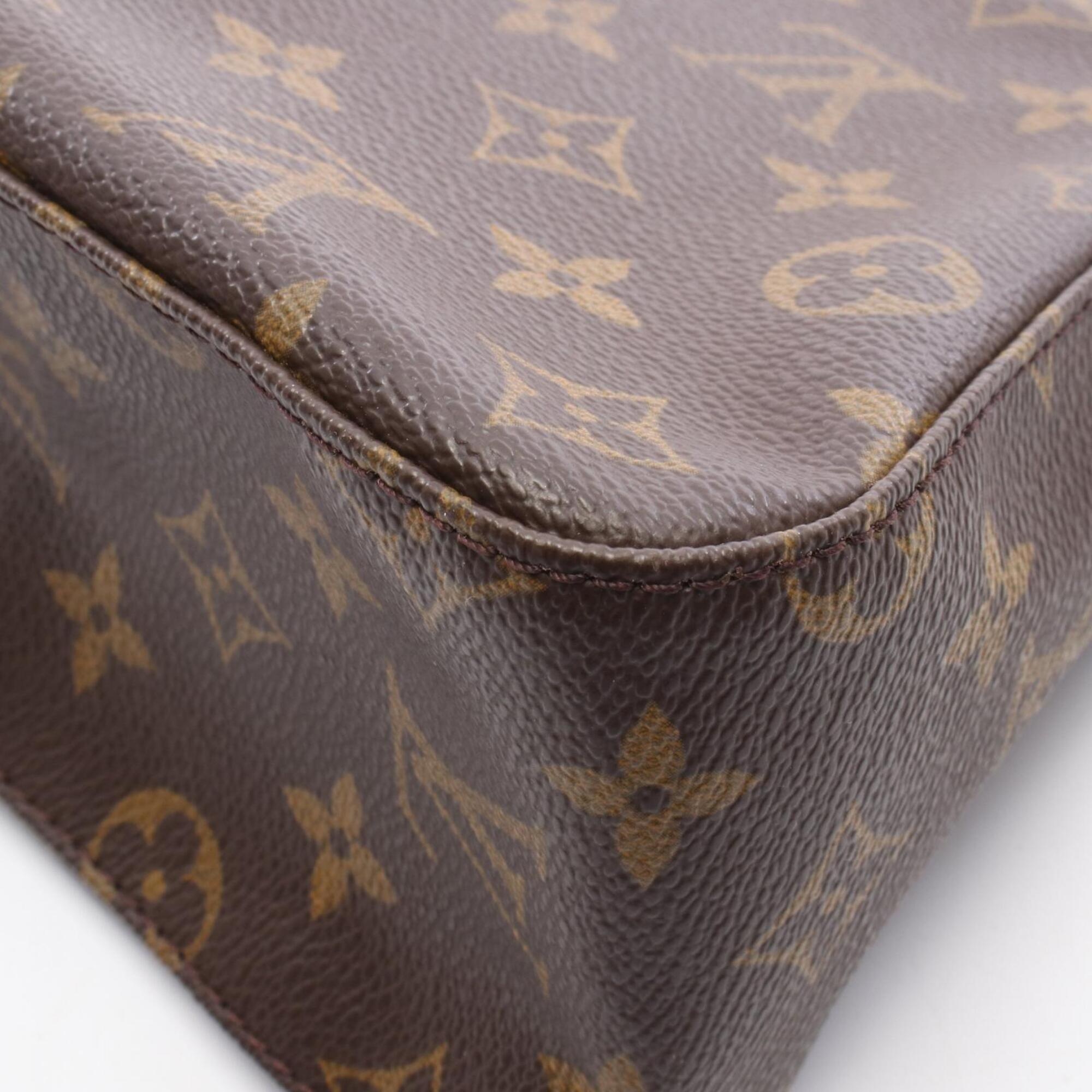 Louis Vuitton Brown Coated Canvas Pvc Monogram Leather Handbag (Pre-Owned)