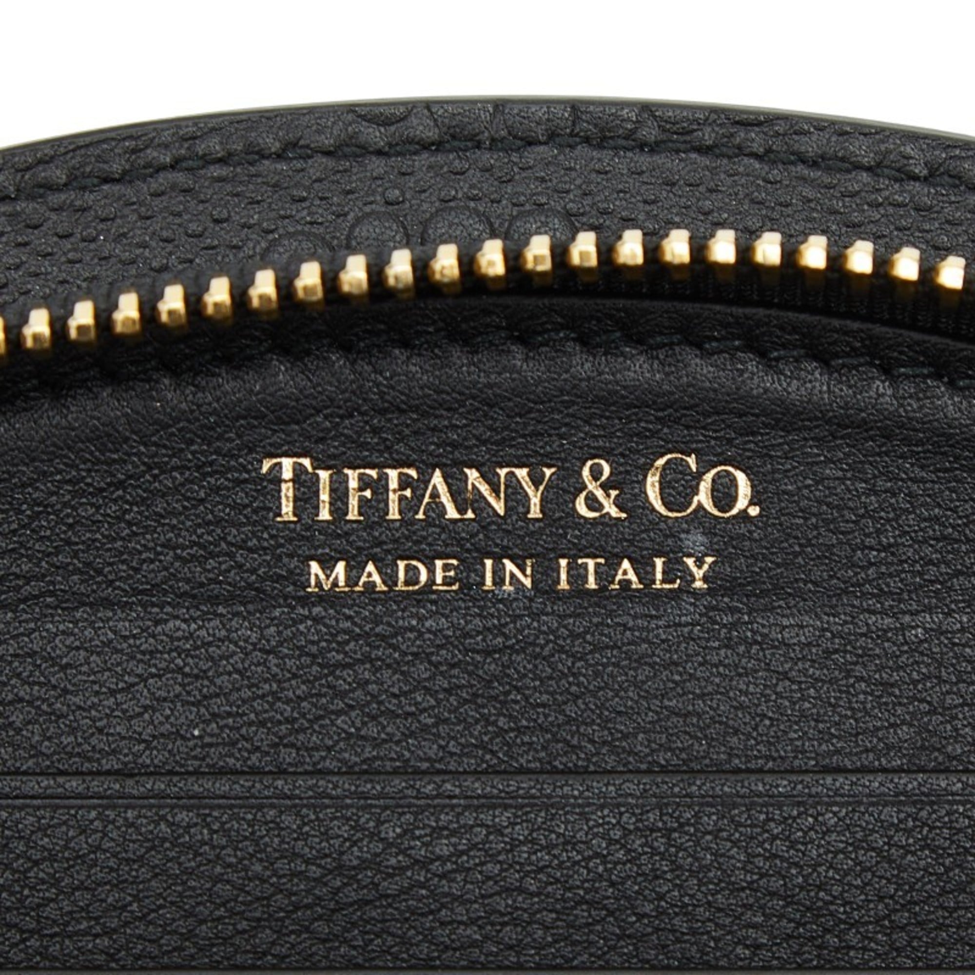 Tiffany Black Leather Long Wallet (Bi-Fold) (Pre-Owned)