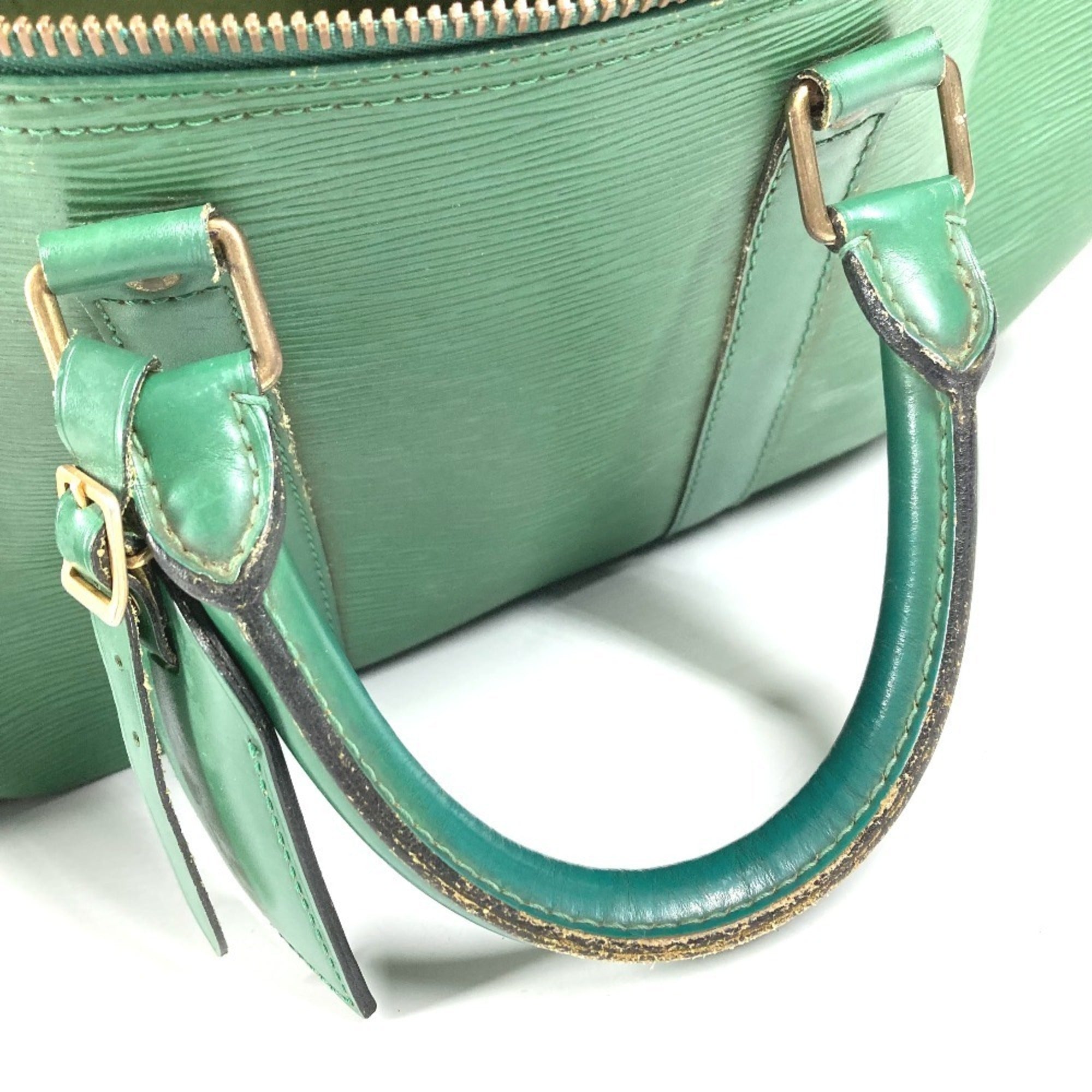 Louis Vuitton Epi Borneo Green Epi Leather Boston Bag Handbag (Pre-Owned)