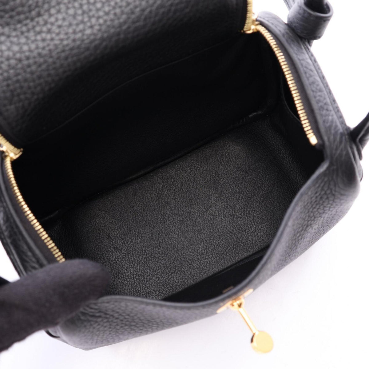 Hermes Black Taurillon Clemence Leather Handbag Shoulder Bag (Pre-Owned)