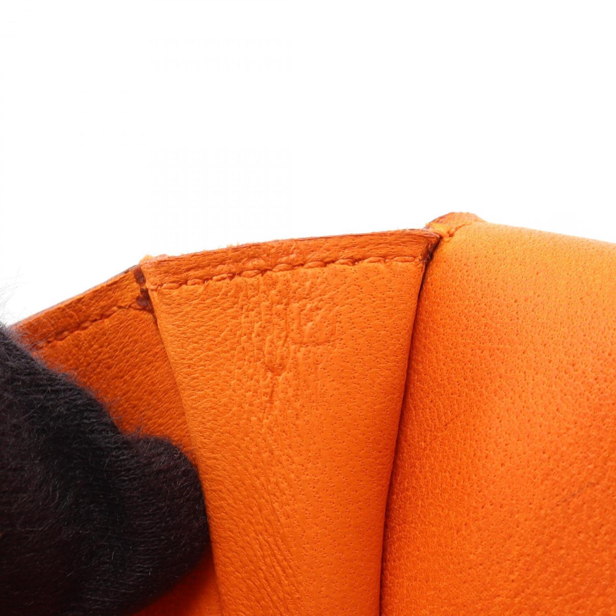 Hermes Orange Togo Leather Fanny Pack Handbag (Pre-Owned)