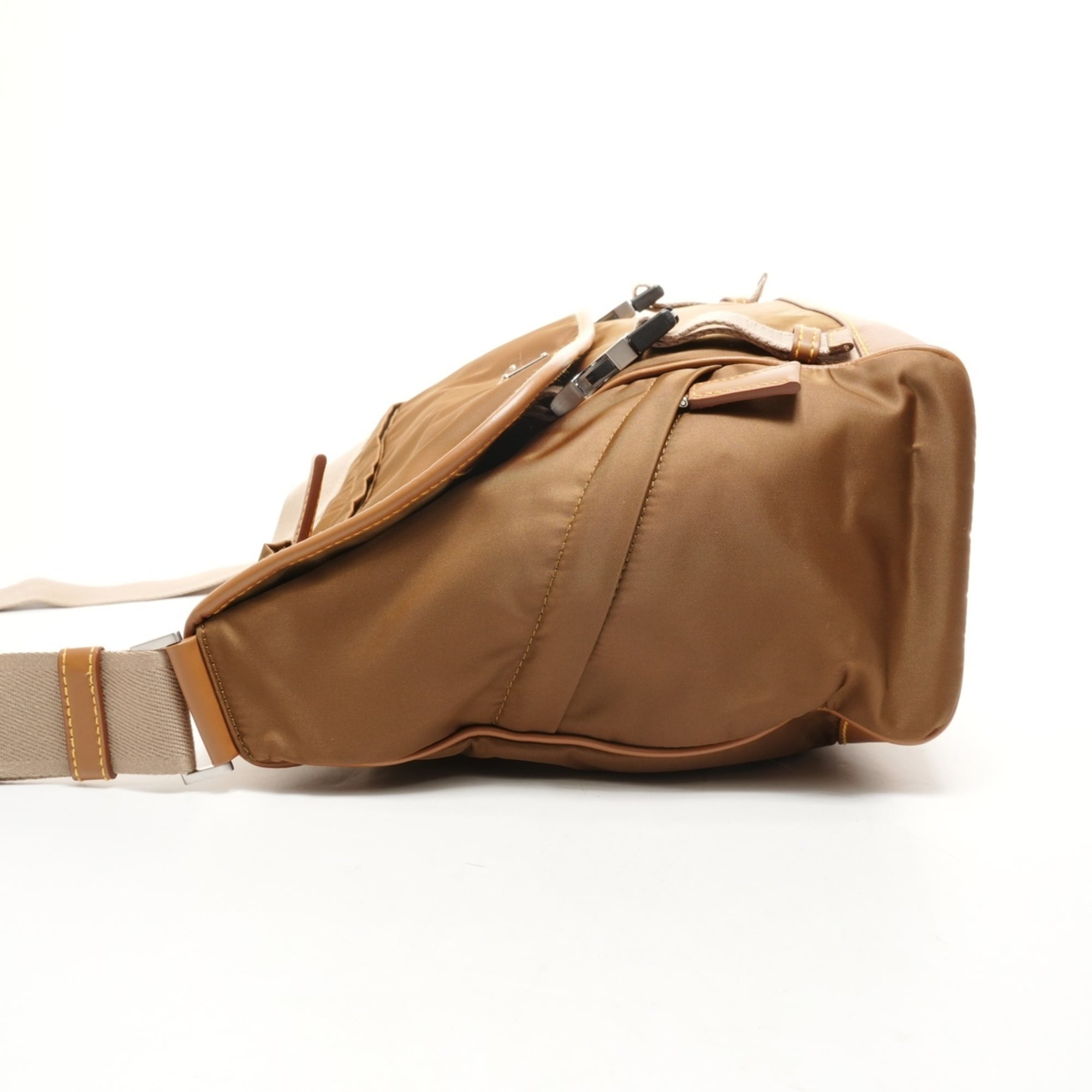 Prada Beige Nylon Shoulder Bag (Pre-Owned)