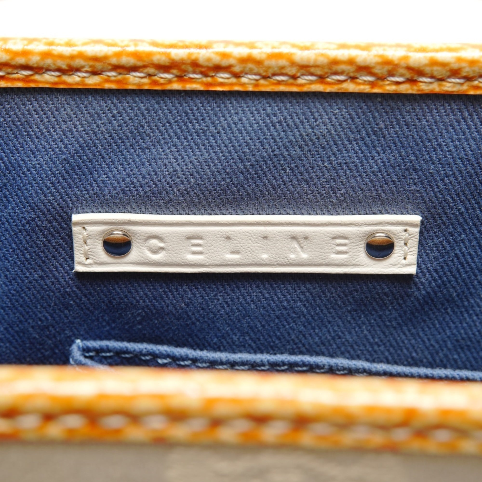 Celine Boogie Beige Canvas Handbag (Pre-Owned)