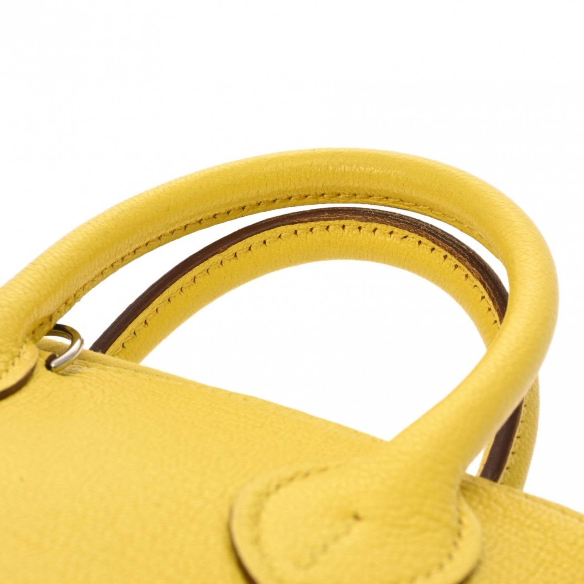 Hermes Lime Chevre Leather Handbag (Pre-Owned)