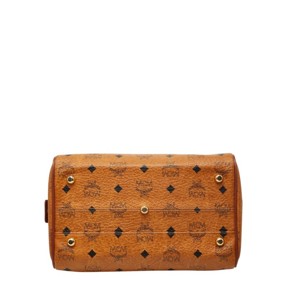 Mcm Brown Leather Handbag Shoulder Bag (Pre-Owned)
