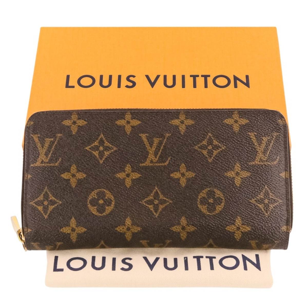 Louis Vuitton Monogram Brown Fuchsia Pink Monogram Long Wallet (Bi-Fold) (Pre-Owned)