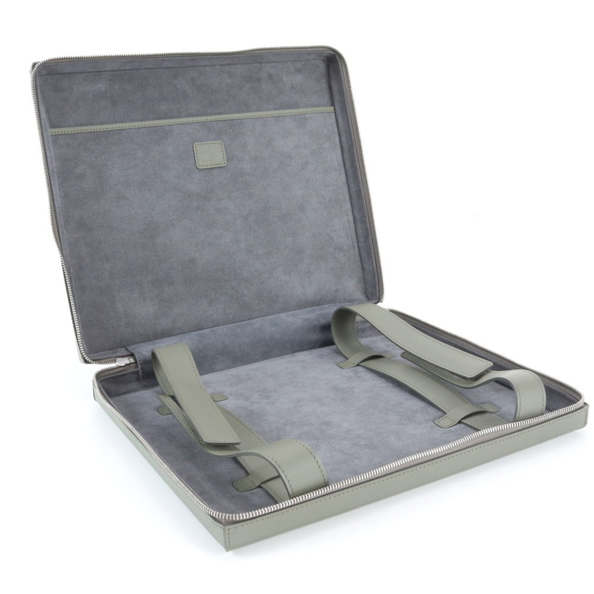 Louis Vuitton Green Leather Briefcase (Pre-Owned)