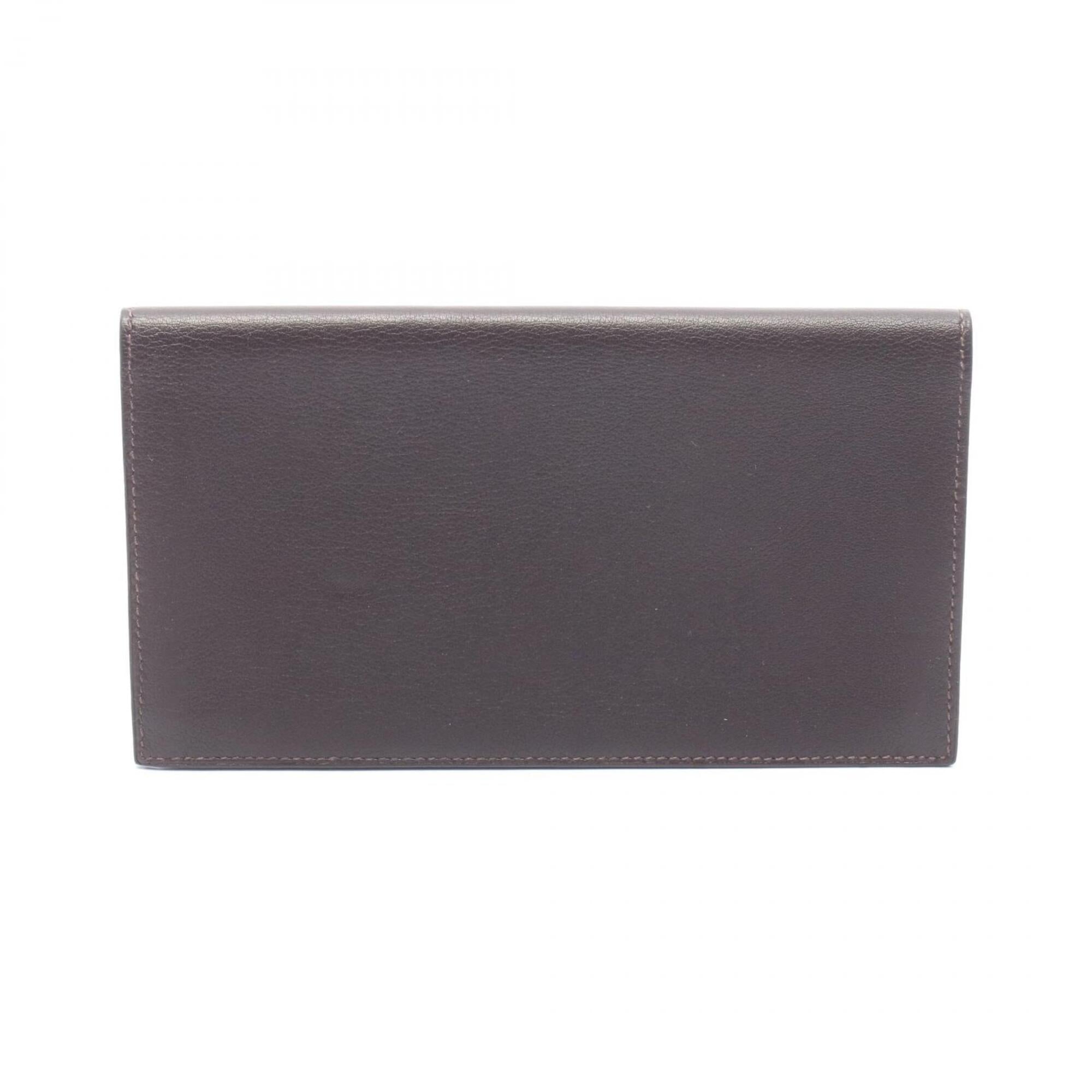 Hermes Brown Swift Leather Long Wallet (Bi-Fold) (Pre-Owned)
