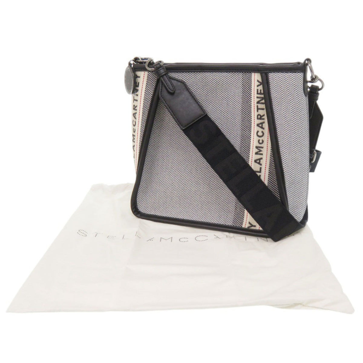 Stella Mccartney Gray Canvas Shoulder Bag (Pre-Owned)