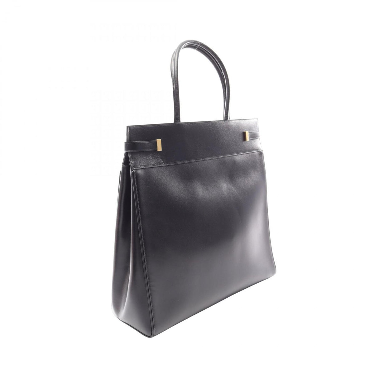 Yves Saint Laurent Black Leather Tote Bag (Pre-Owned)