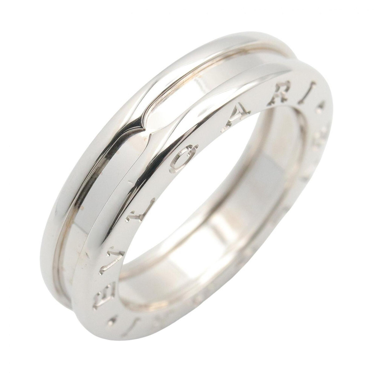 Bvlgari Silver White Gold (18K) Band Ring (Pre-Owned)