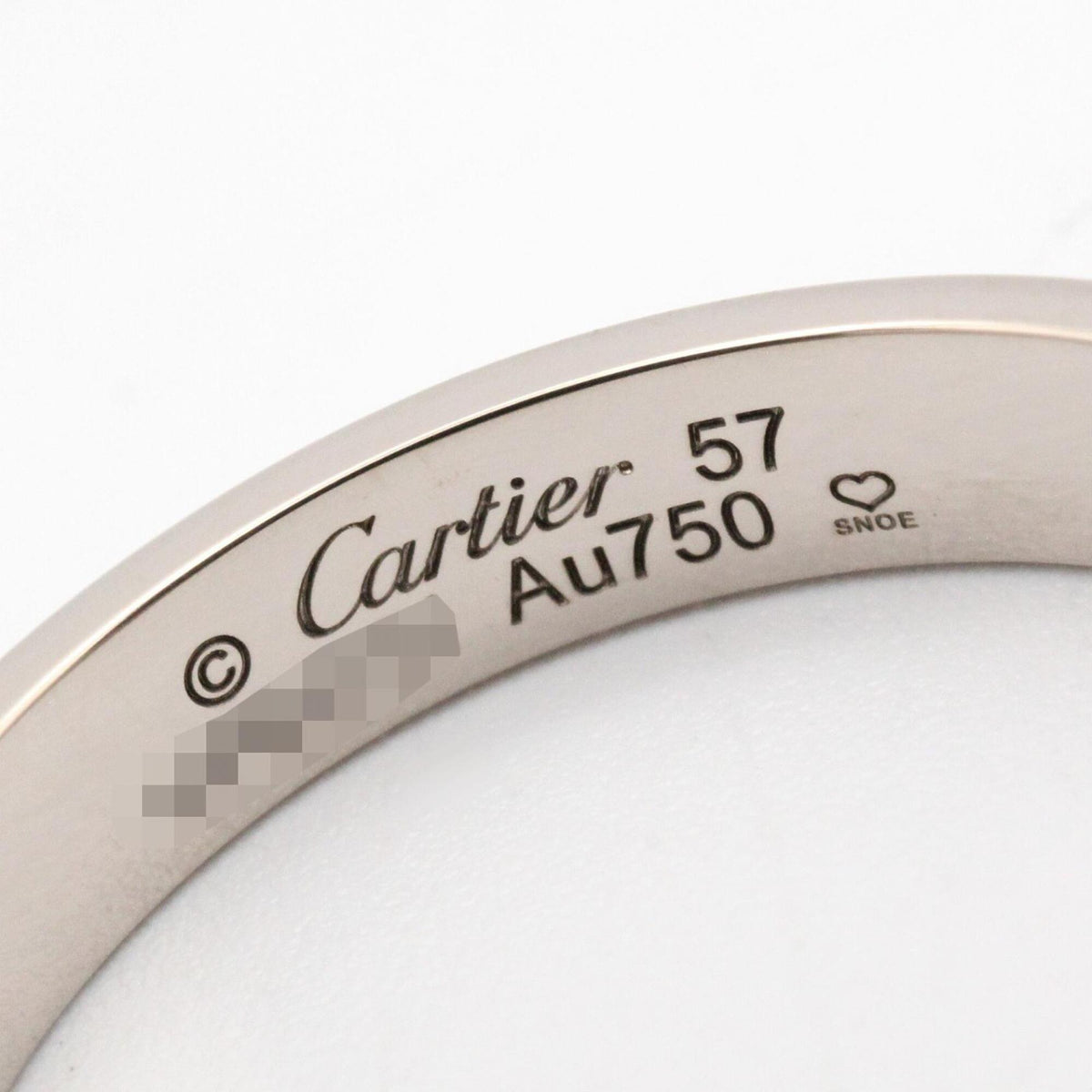 Cartier Silver White Gold (18K) Band Ring (Pre-Owned)