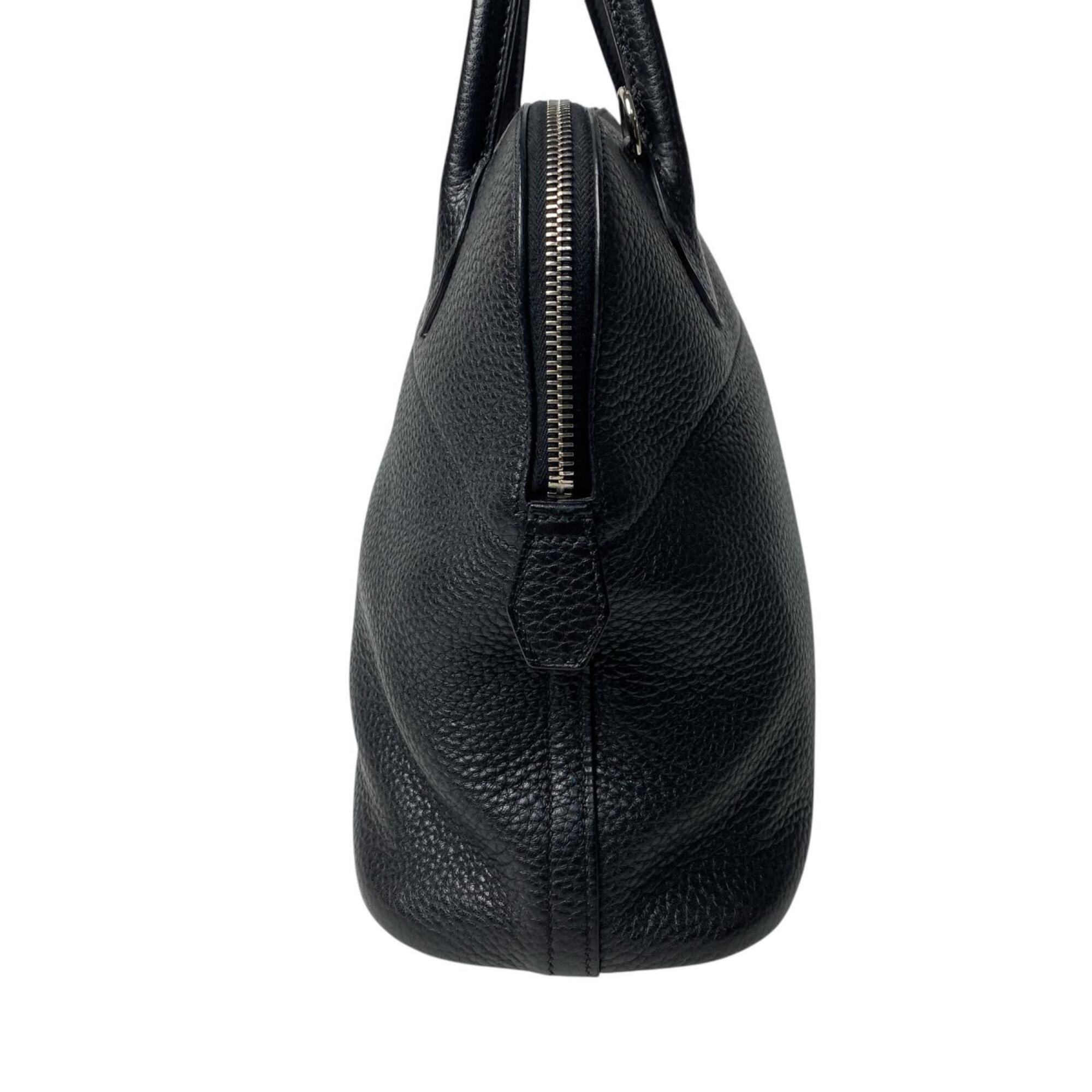 Hermes Black Taurillon Clemence Leather Handbag Shoulder Bag (Pre-Owned)