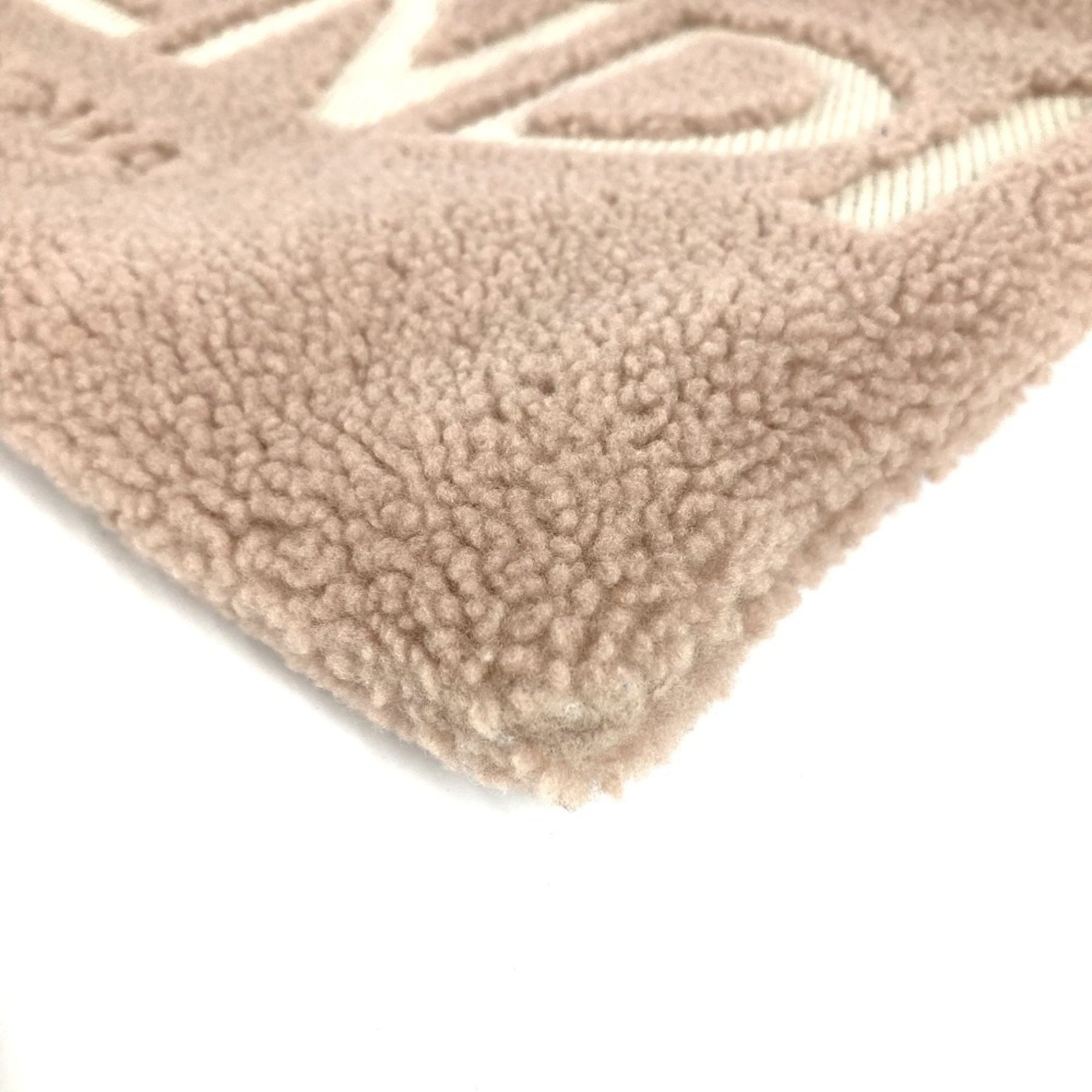 Fendi Pink Beige Fur Leather Clutch Bag Handbag Pouch (Pre-Owned)