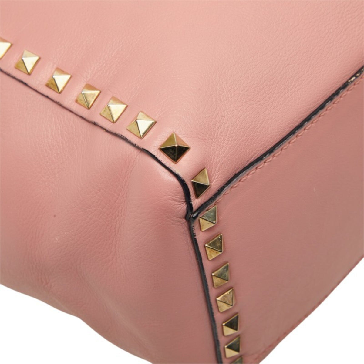 Valentino Pink Leather Handbag Shoulder Bag (Pre-Owned)