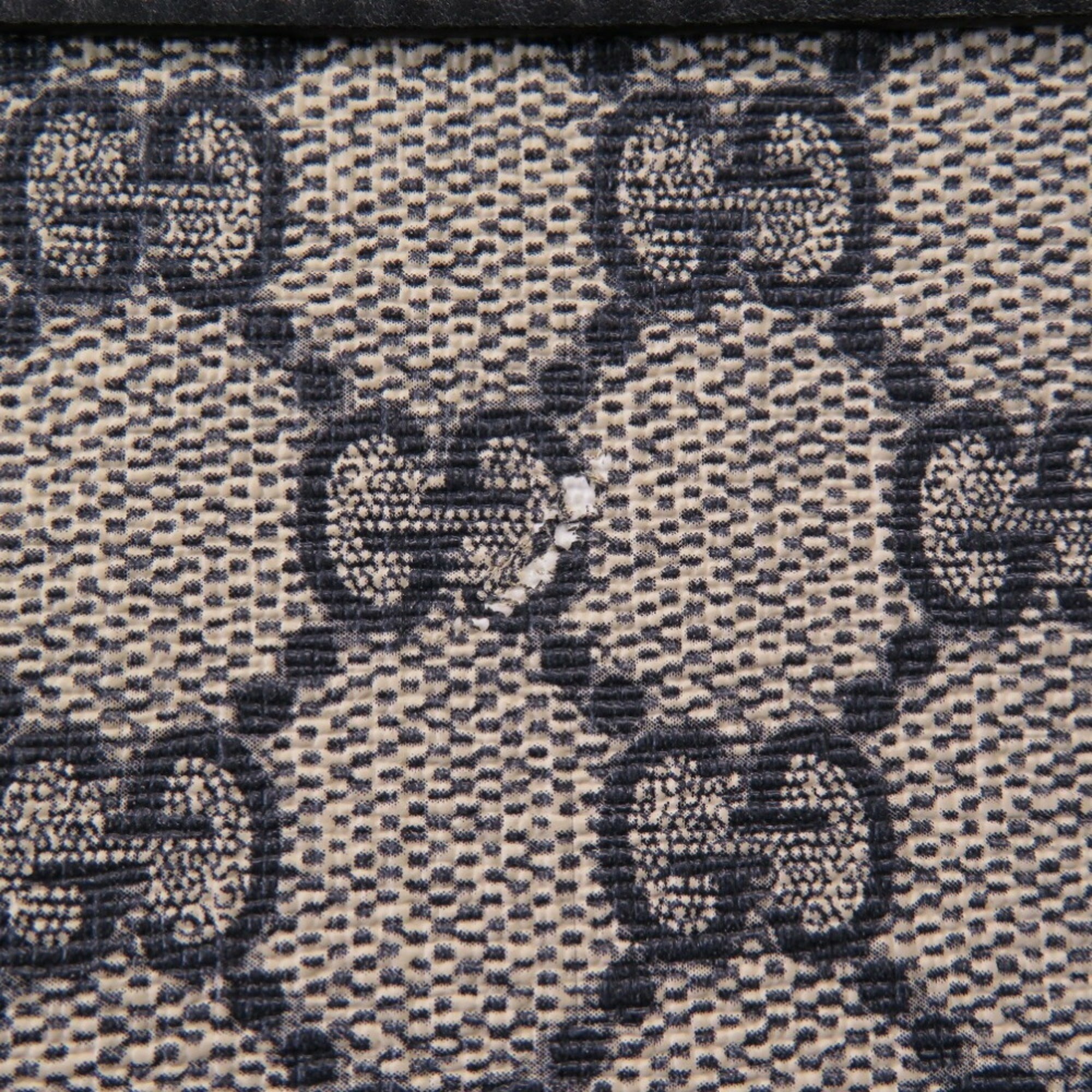 Gucci Beige Navy Gg Supreme Shoulder Bag (Pre-Owned)