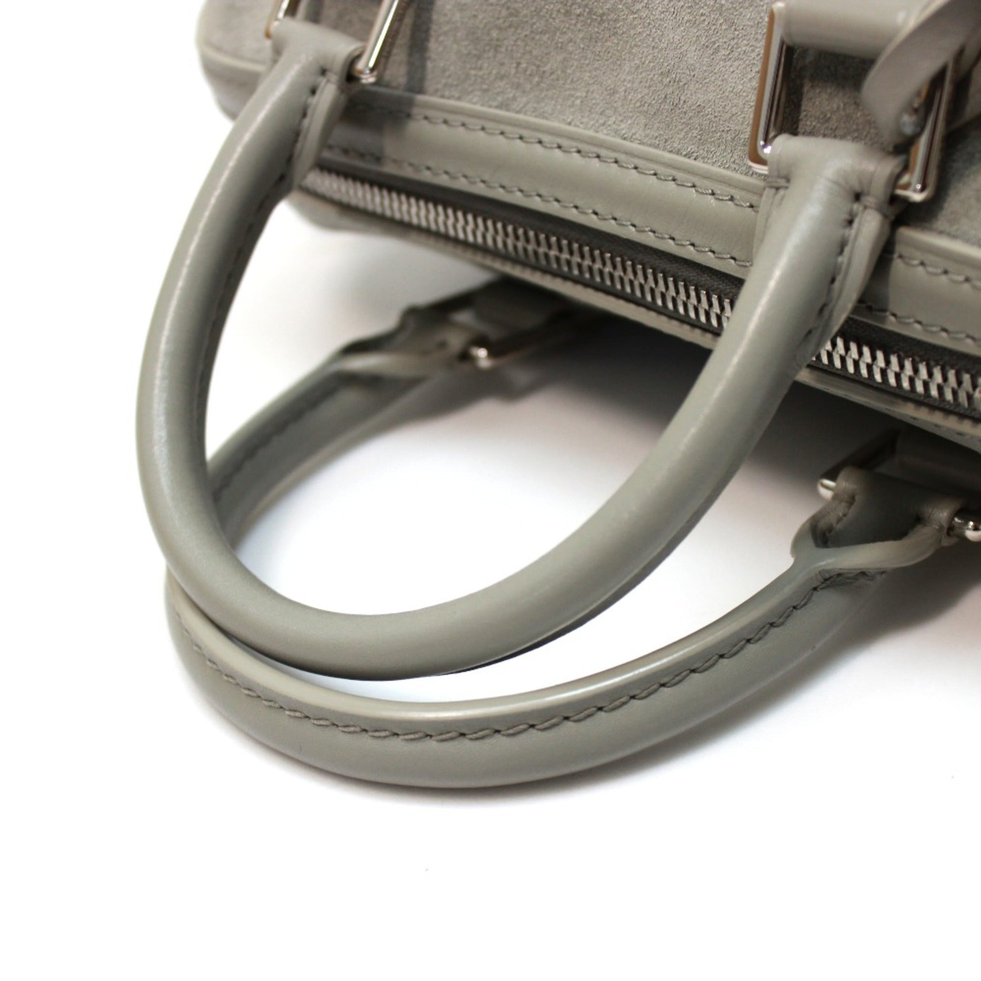 Louis Vuitton Gray Leather Handbag (Pre-Owned)