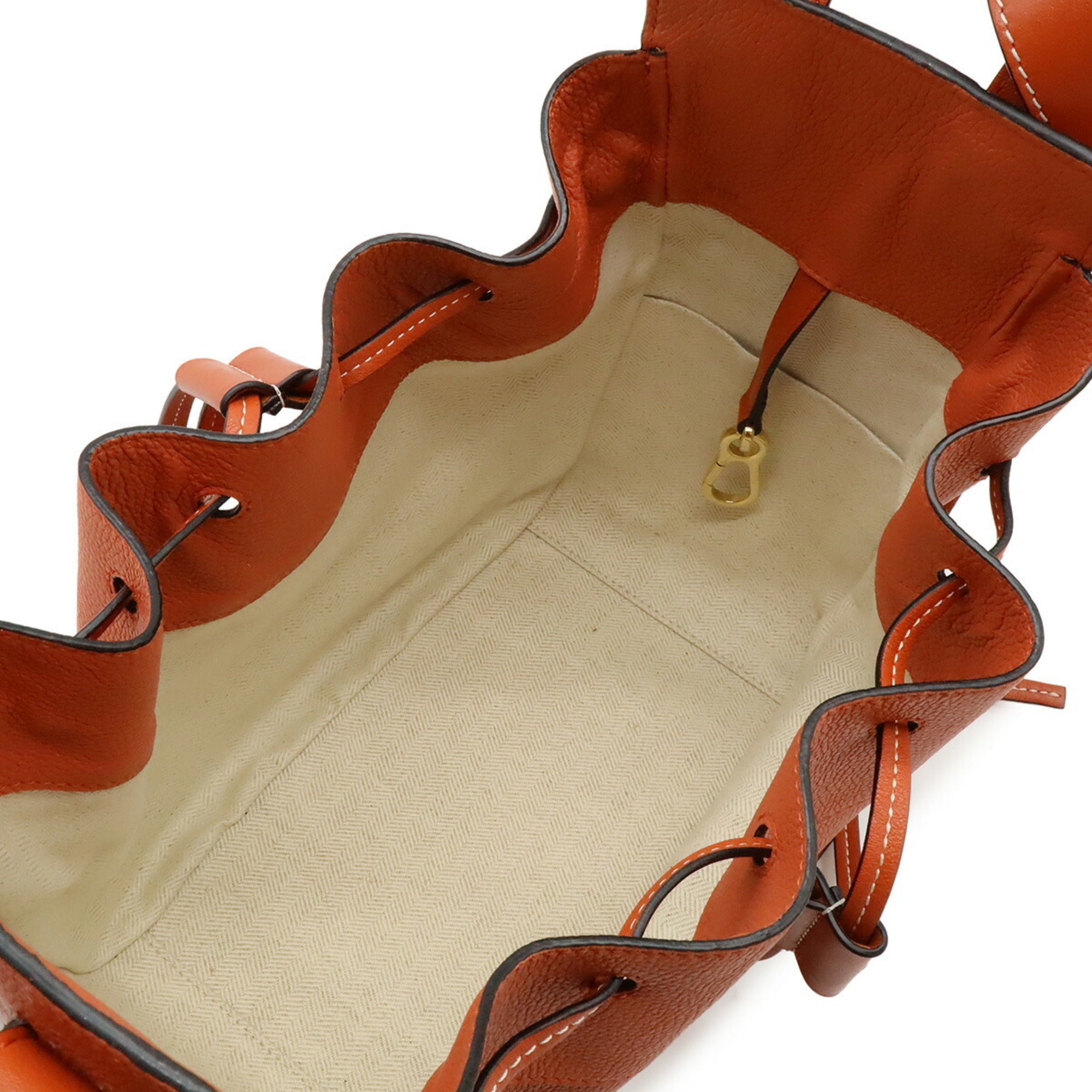 Loewe Hammock Orange Leather Handbag Shoulder Bag (Pre-Owned)