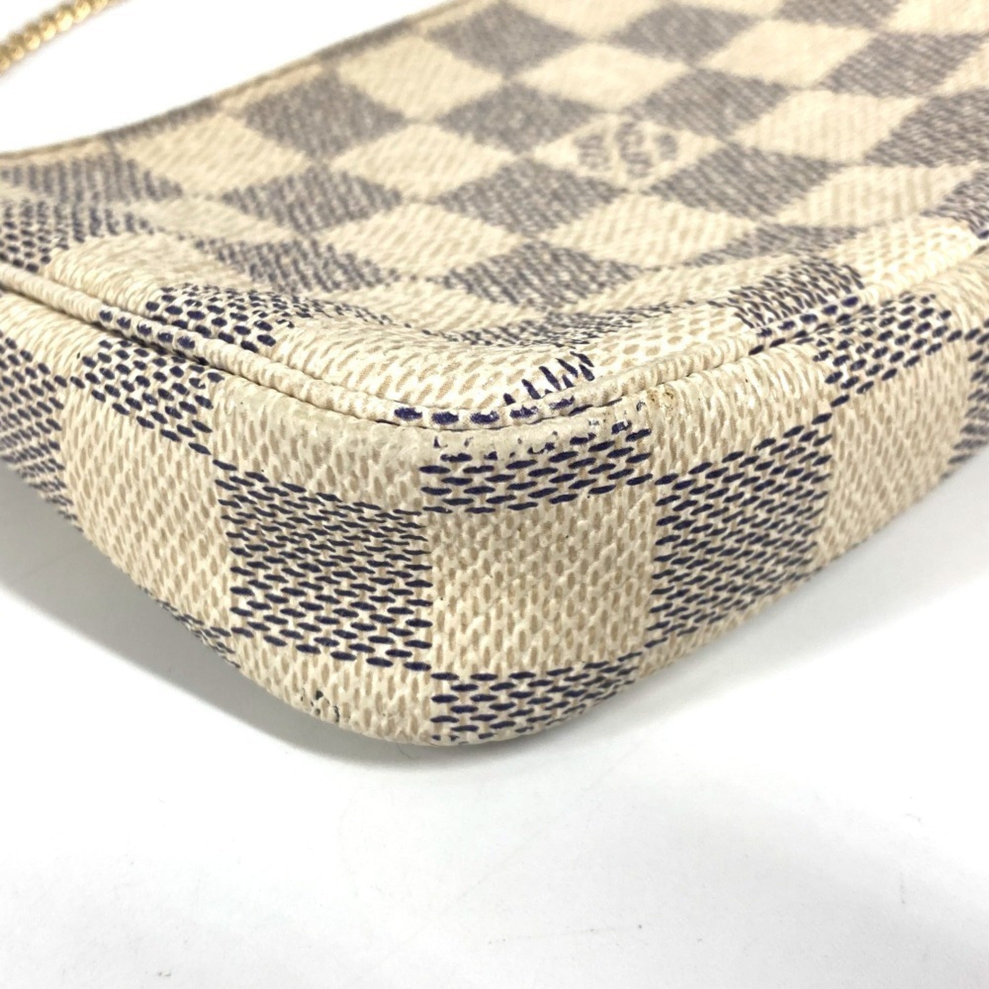 Louis Vuitton White Damier Azur Handbag (Pre-Owned)