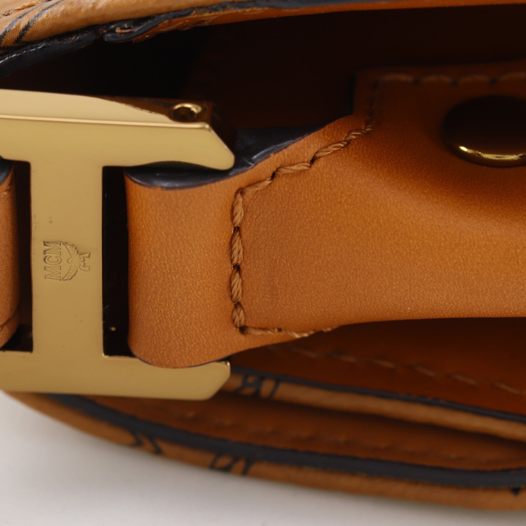 Mcm Brown Pvc Shoulder Bag (Pre-Owned)