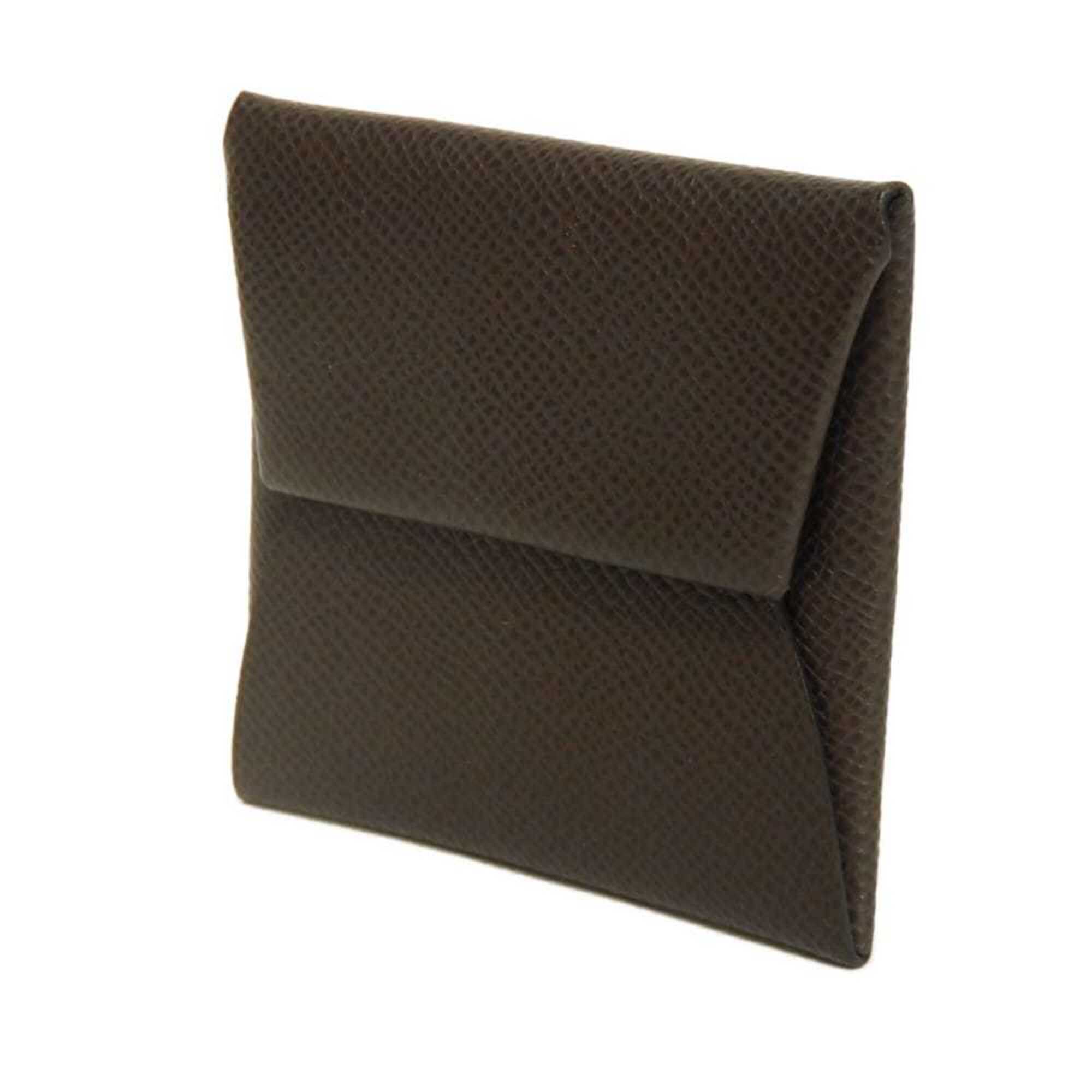 Hermes Brown Chocolat Dark Brown Epsom Leather Coin Purse/Coin Case (Pre-Owned)