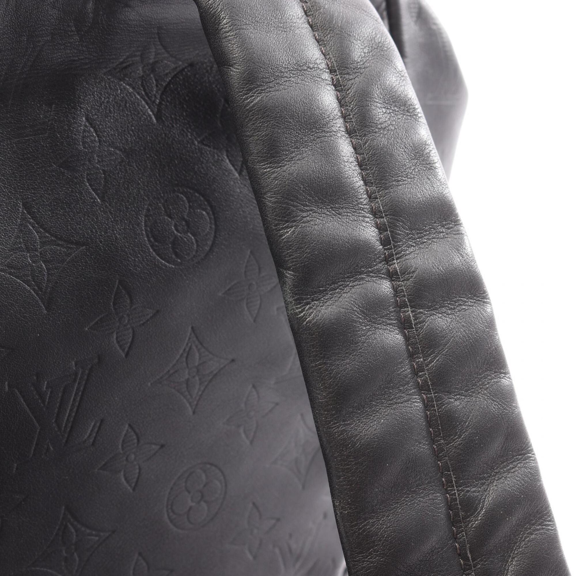 Louis Vuitton Black Monogram Shadow Leather Backpack (Pre-Owned)