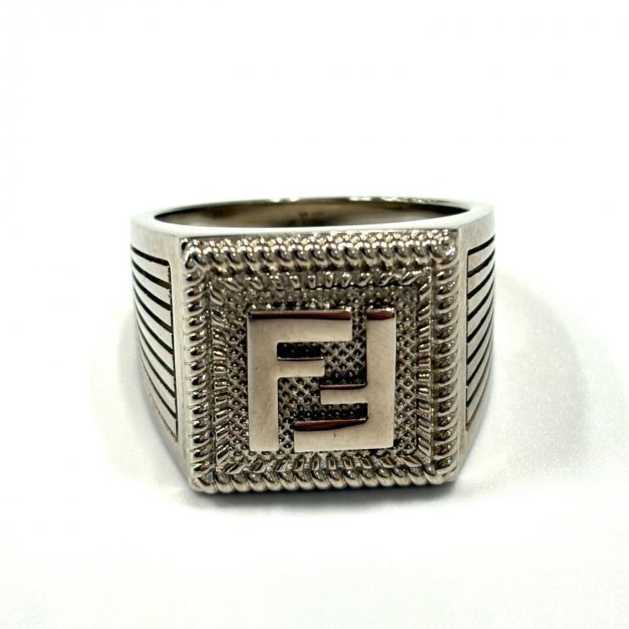 Fendi Silver Band Ring (Pre-Owned)