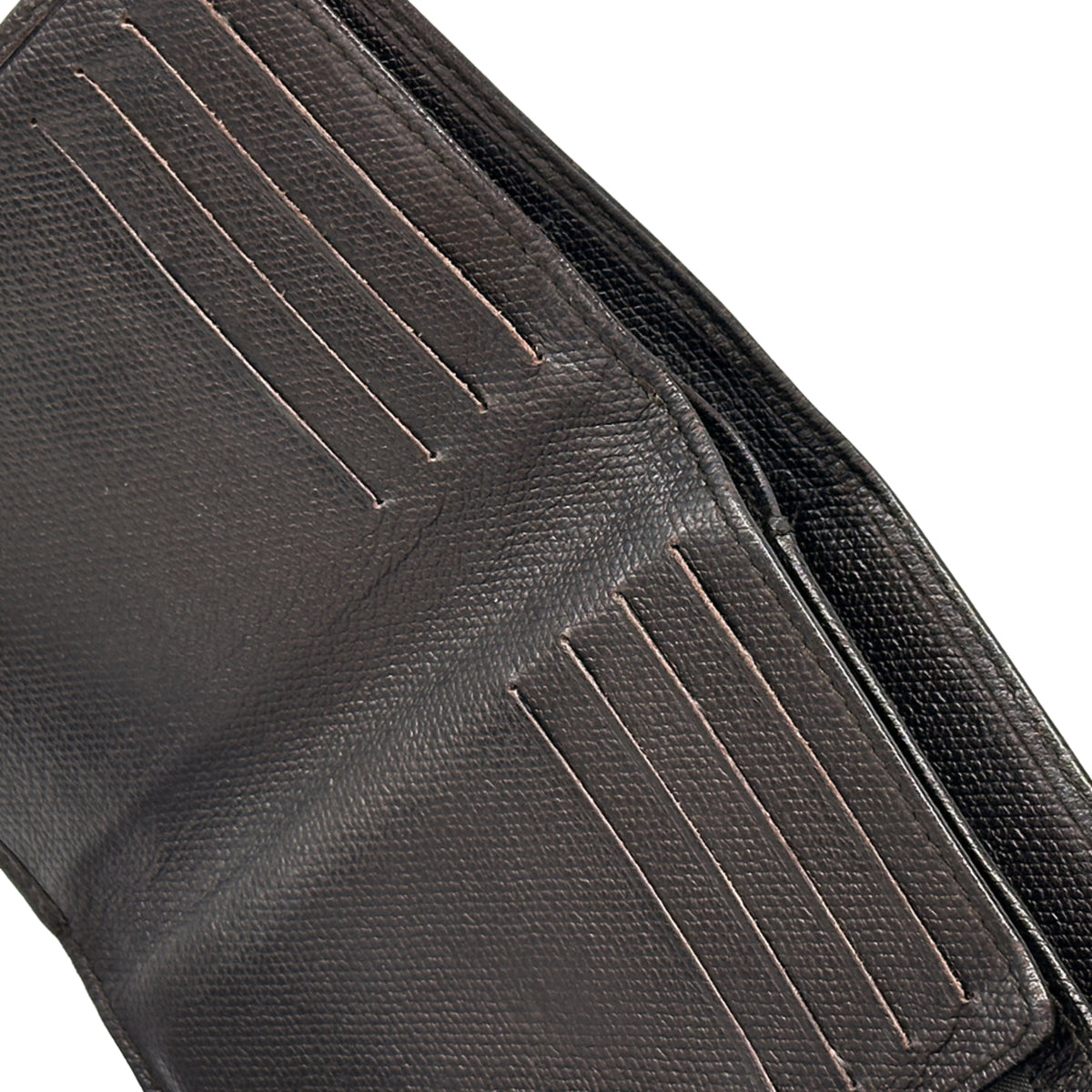 Chanel Dark Brown Leather Wallet (Bi-Fold) (Pre-Owned)
