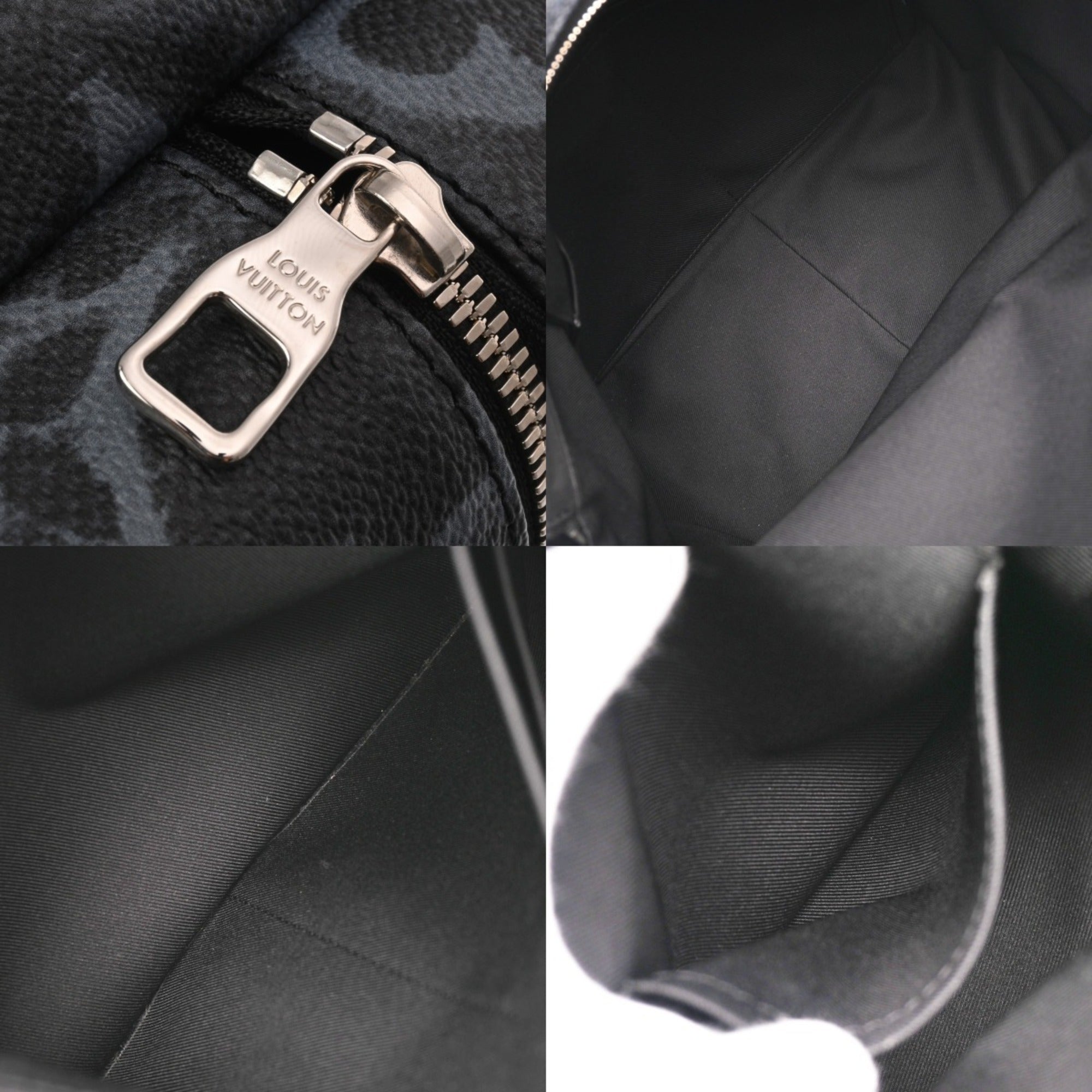 Louis Vuitton Noir Monogram Backpack (Pre-Owned)