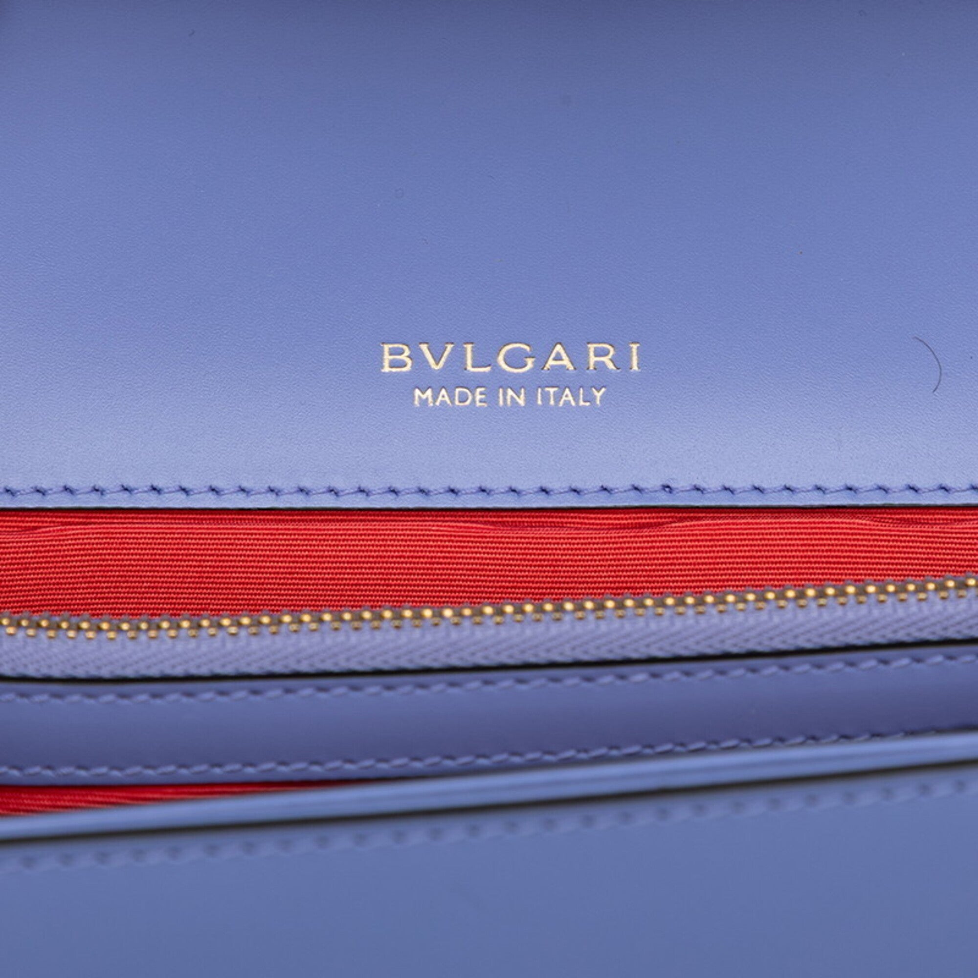 Bvlgari Purple Leather Shoulder Bag (Pre-Owned)