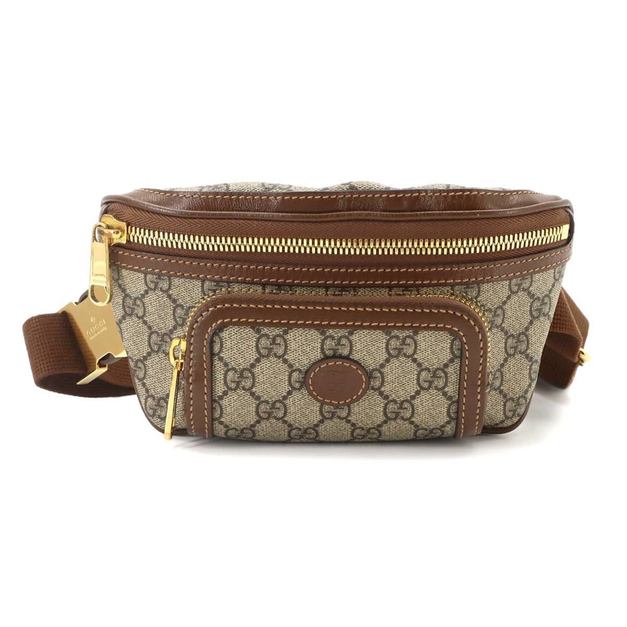 Gucci Gg Supreme Leather Fanny Pack (Pre-Owned)