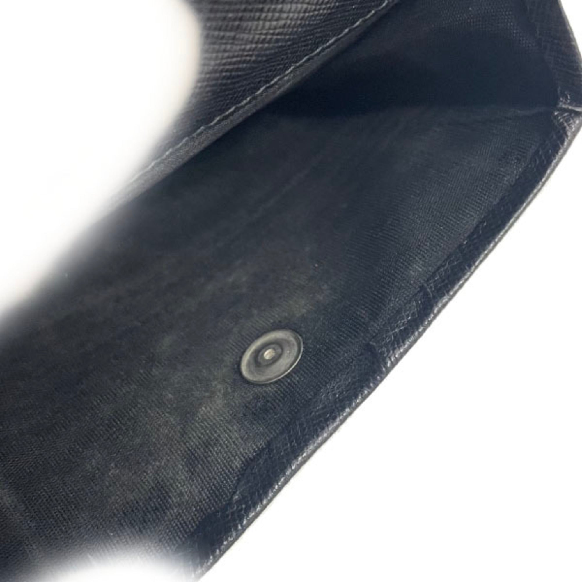 Prada Saffiano Black Nero Nylon Saffiano Wallet (Bi-Fold) (Pre-Owned)