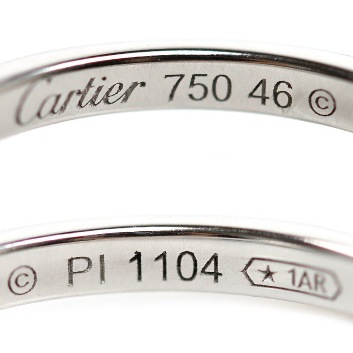 Cartier White Gold (18K) Band Ring (Pre-Owned)