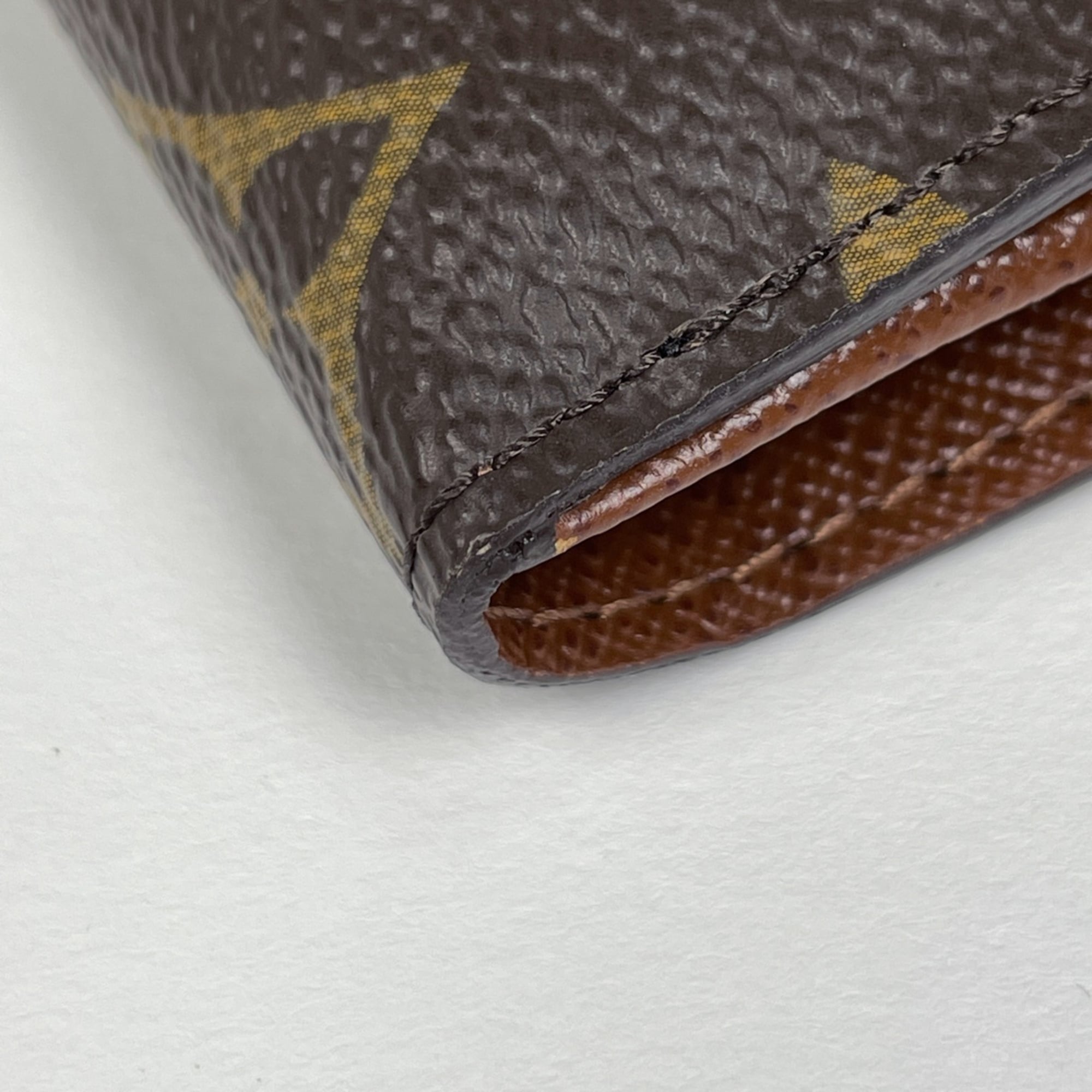 Louis Vuitton Brown Monogram Wallet (Tri-Fold) (Pre-Owned)