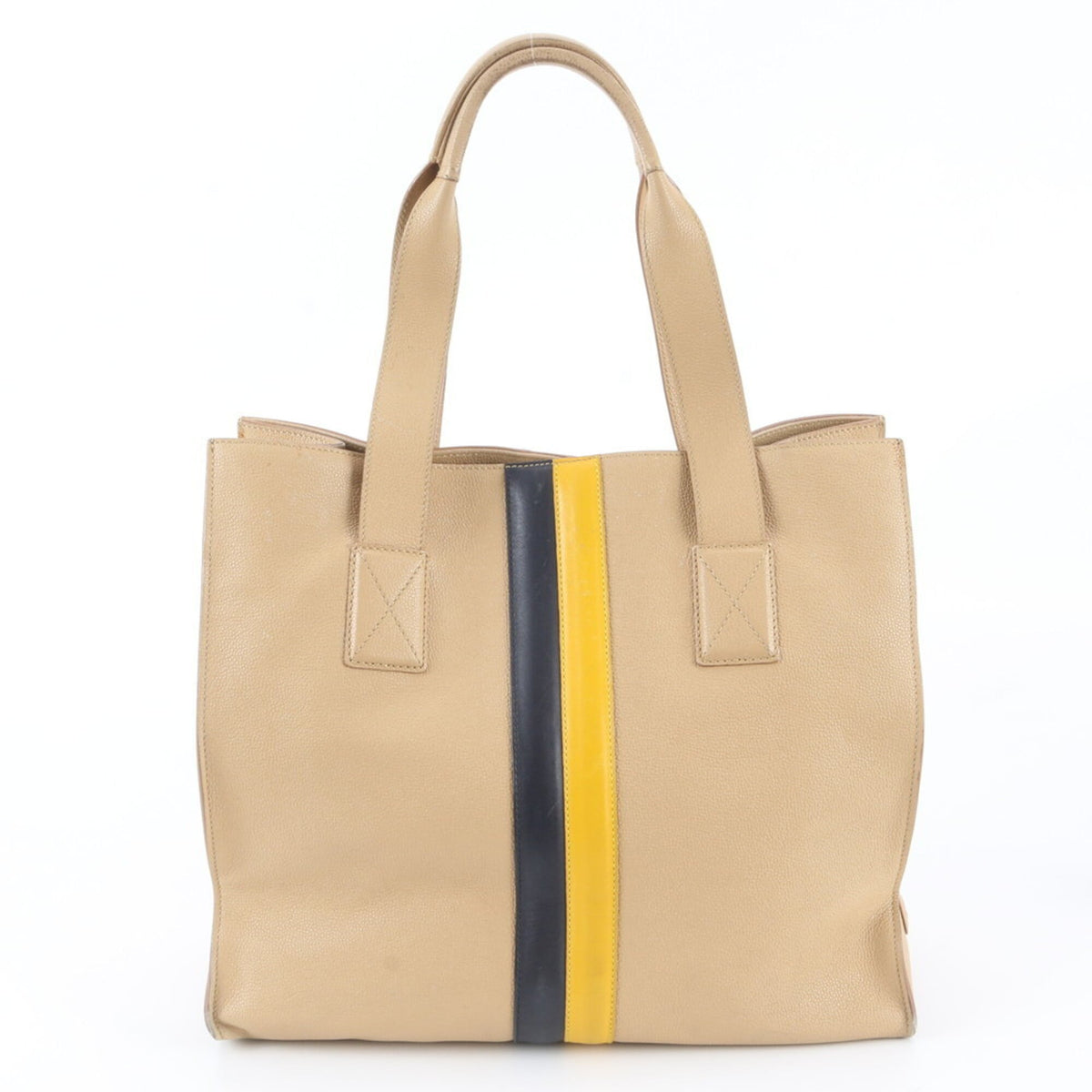Tod's Beige Leather Handbag Shoulder Bag Tote Bag (Pre-Owned)