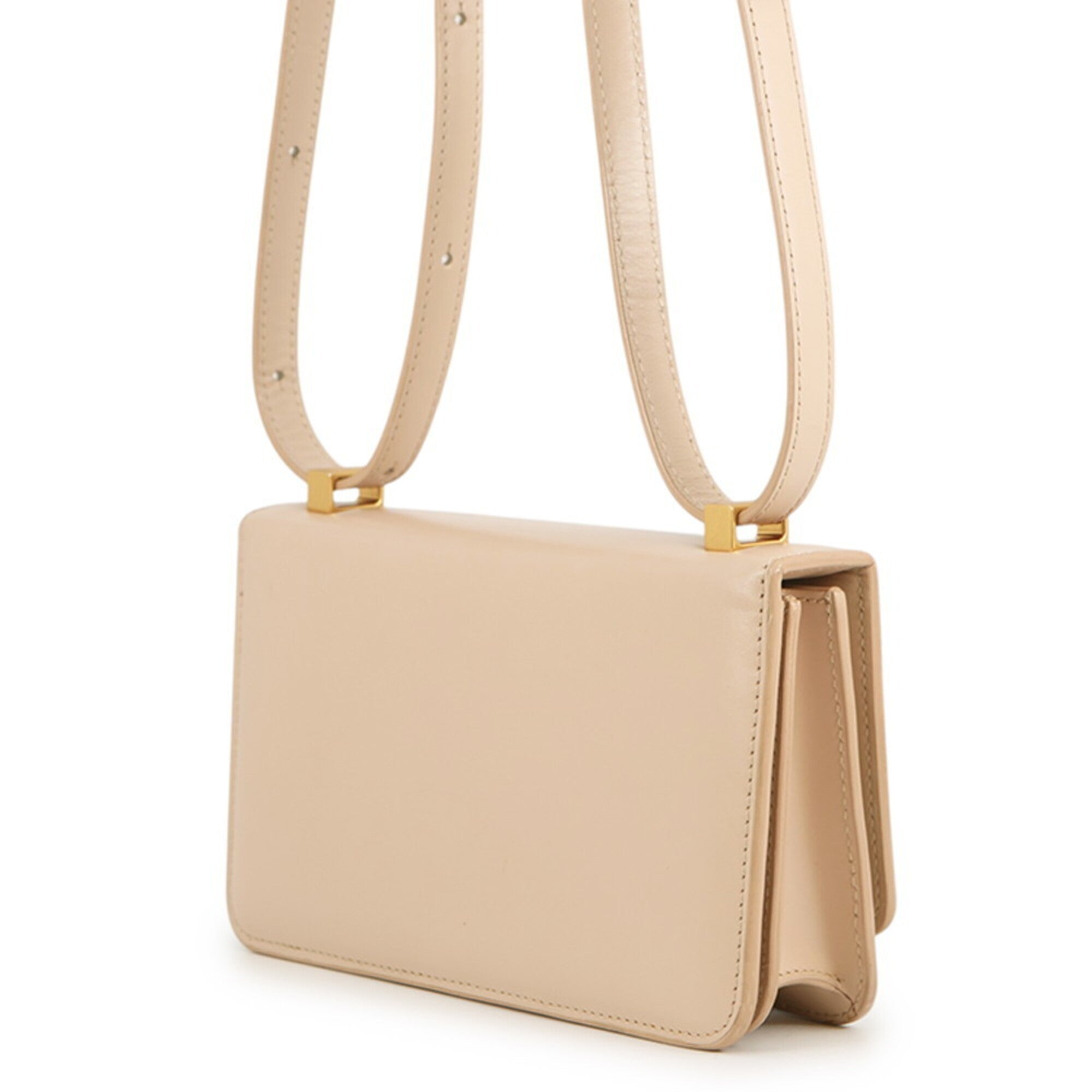 Bottega Veneta Beige Leather Handbag Shoulder Bag (Pre-Owned)