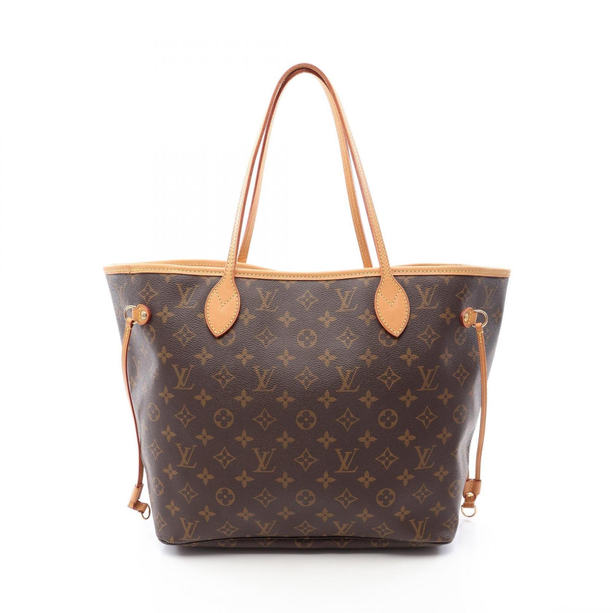Louis Vuitton Brown Coated Canvas Leather Handbag Tote Bag (Pre-Owned)