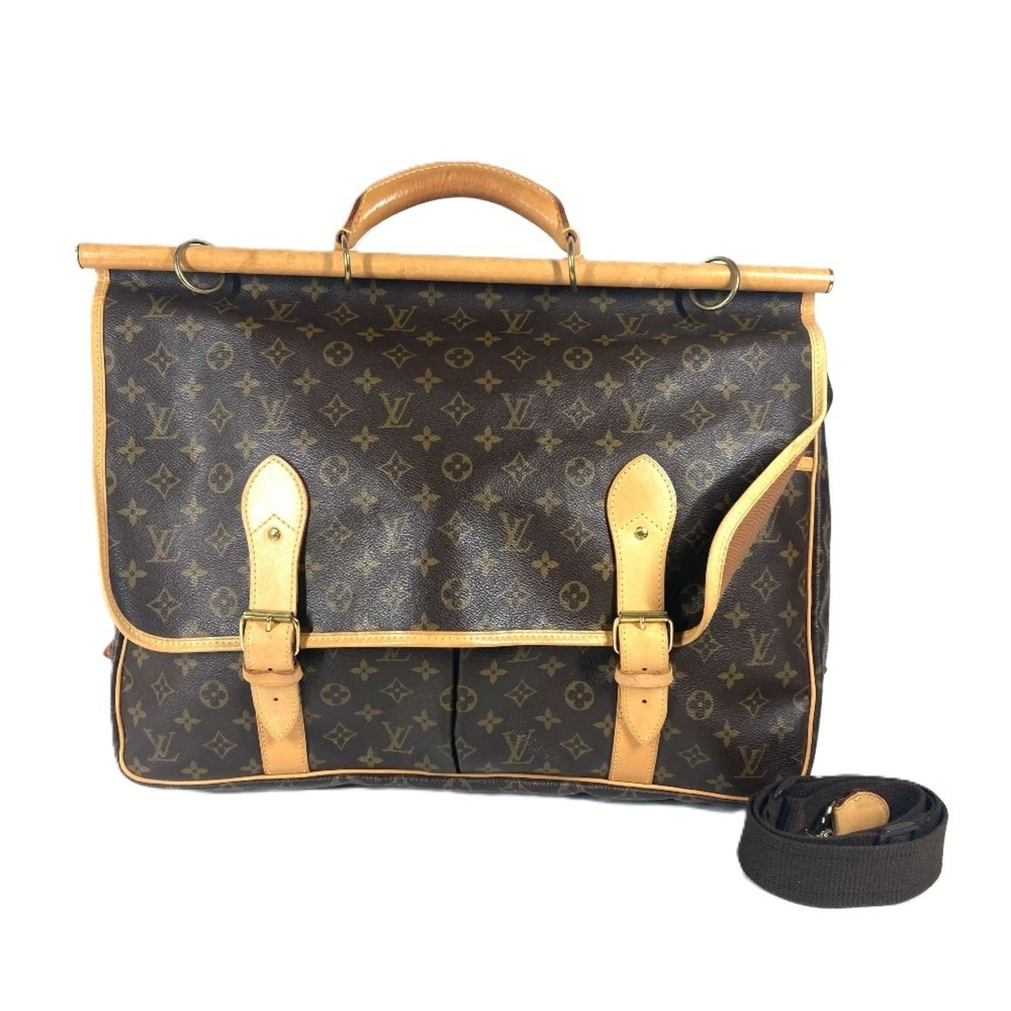 Louis Vuitton Brown Monogram Monogram Boston Bag Handbag Shoulder Bag (Pre-Owned)