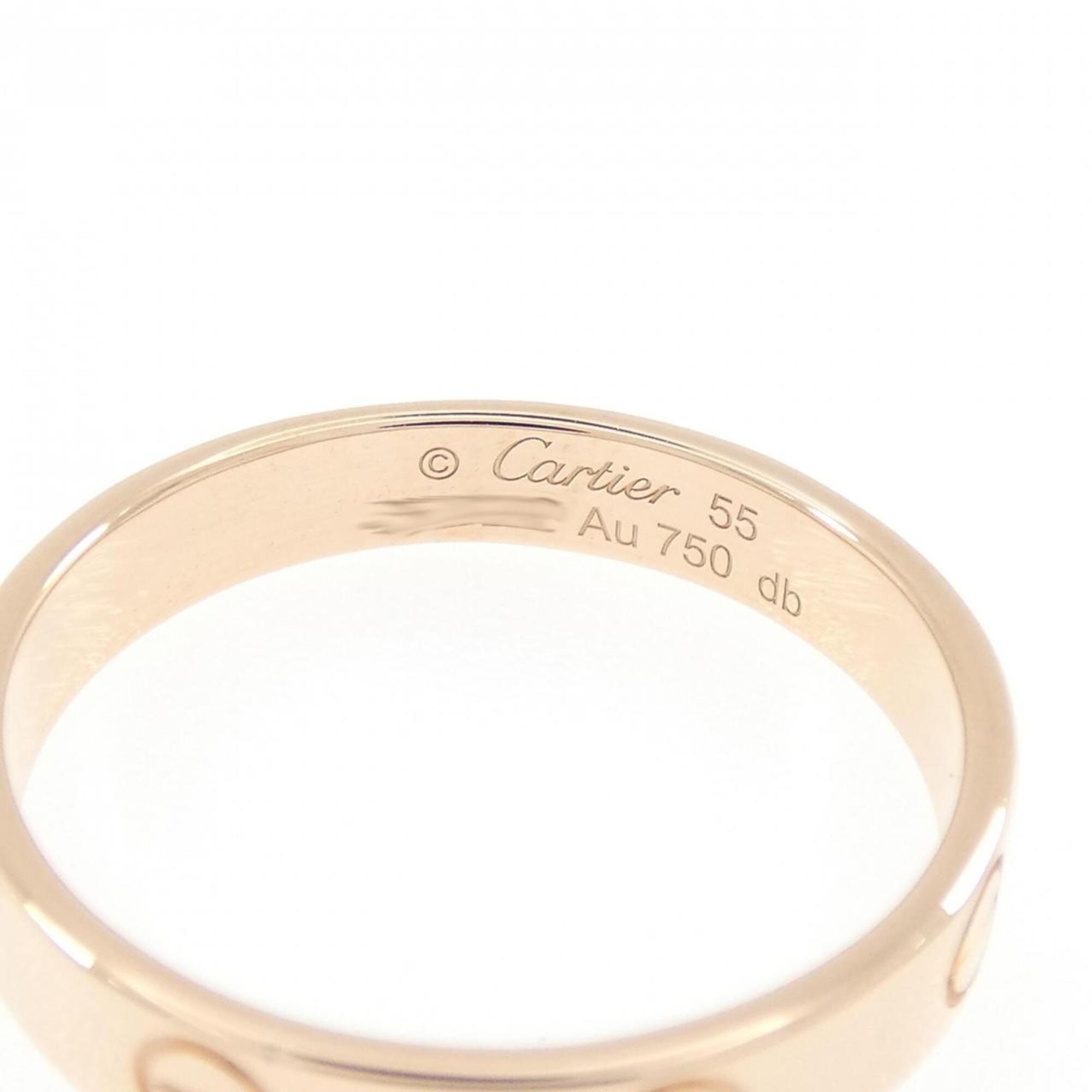 Cartier Love Pink Gold (18K) Band Ring (Pre-Owned)