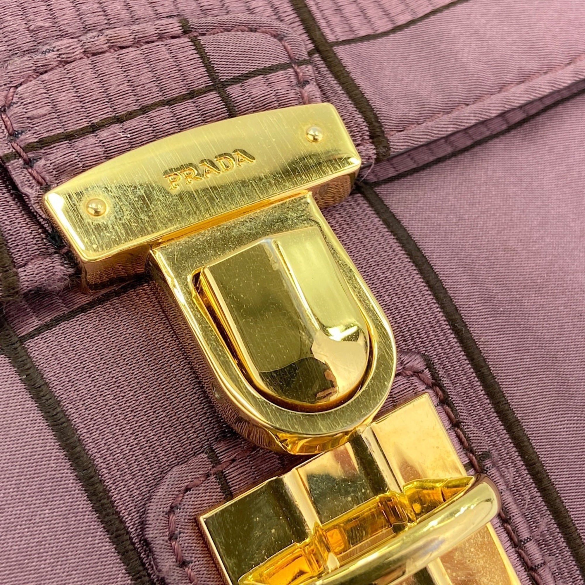 Prada Purple Nylon Shoulder Bag (Pre-Owned)