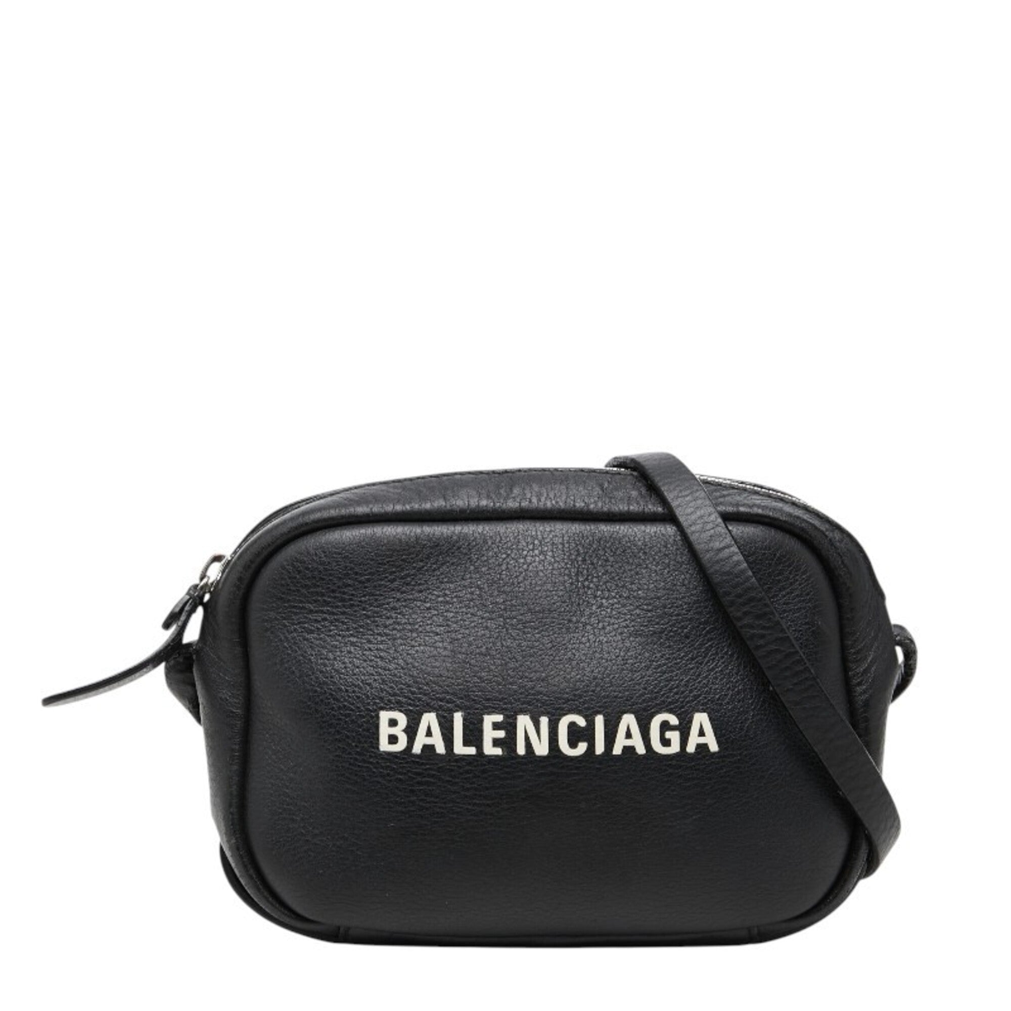 Balenciaga Black Leather Shoulder Bag (Pre-Owned)