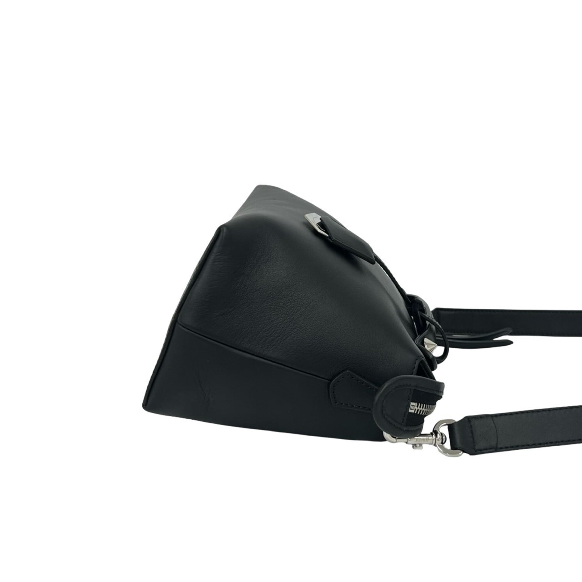 Fendi Black Leather Handbag Shoulder Bag (Pre-Owned)