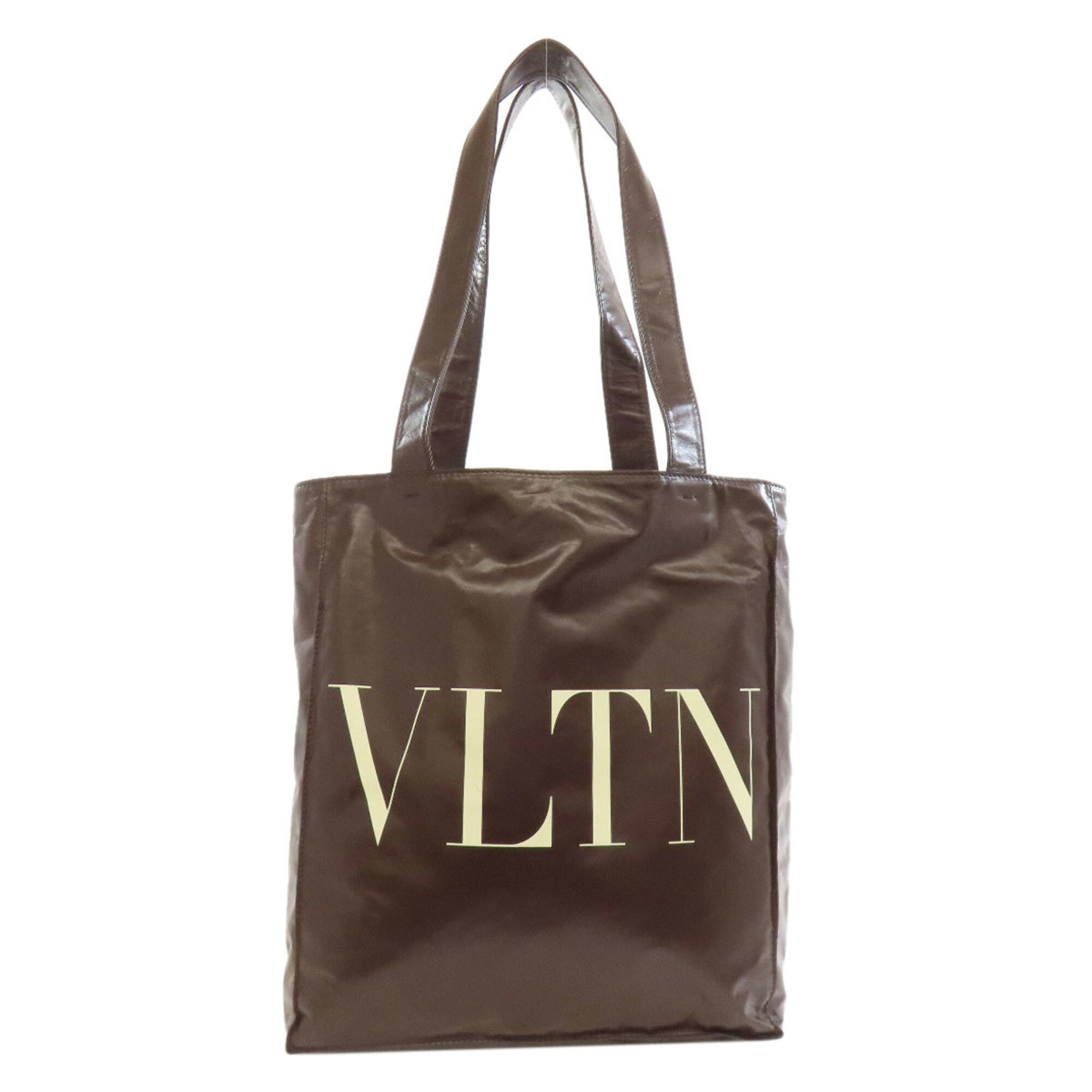 Valentino Brown Leather Tote Bag (Pre-Owned)