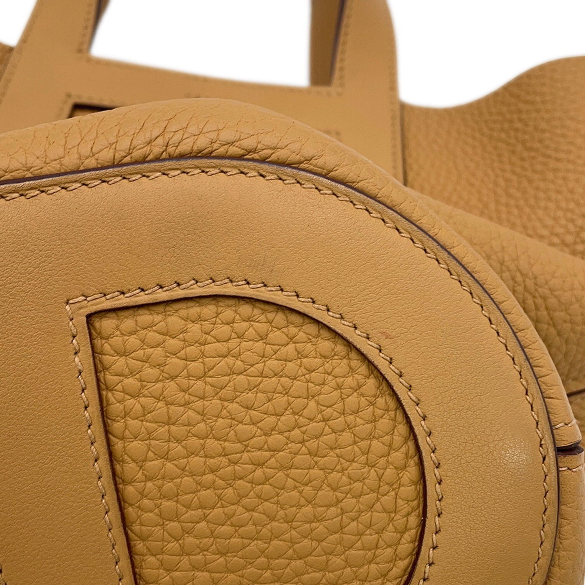 Hermes Biscuit Taurillon Clemence Leather Swift Leather Tote Bag (Pre-Owned)