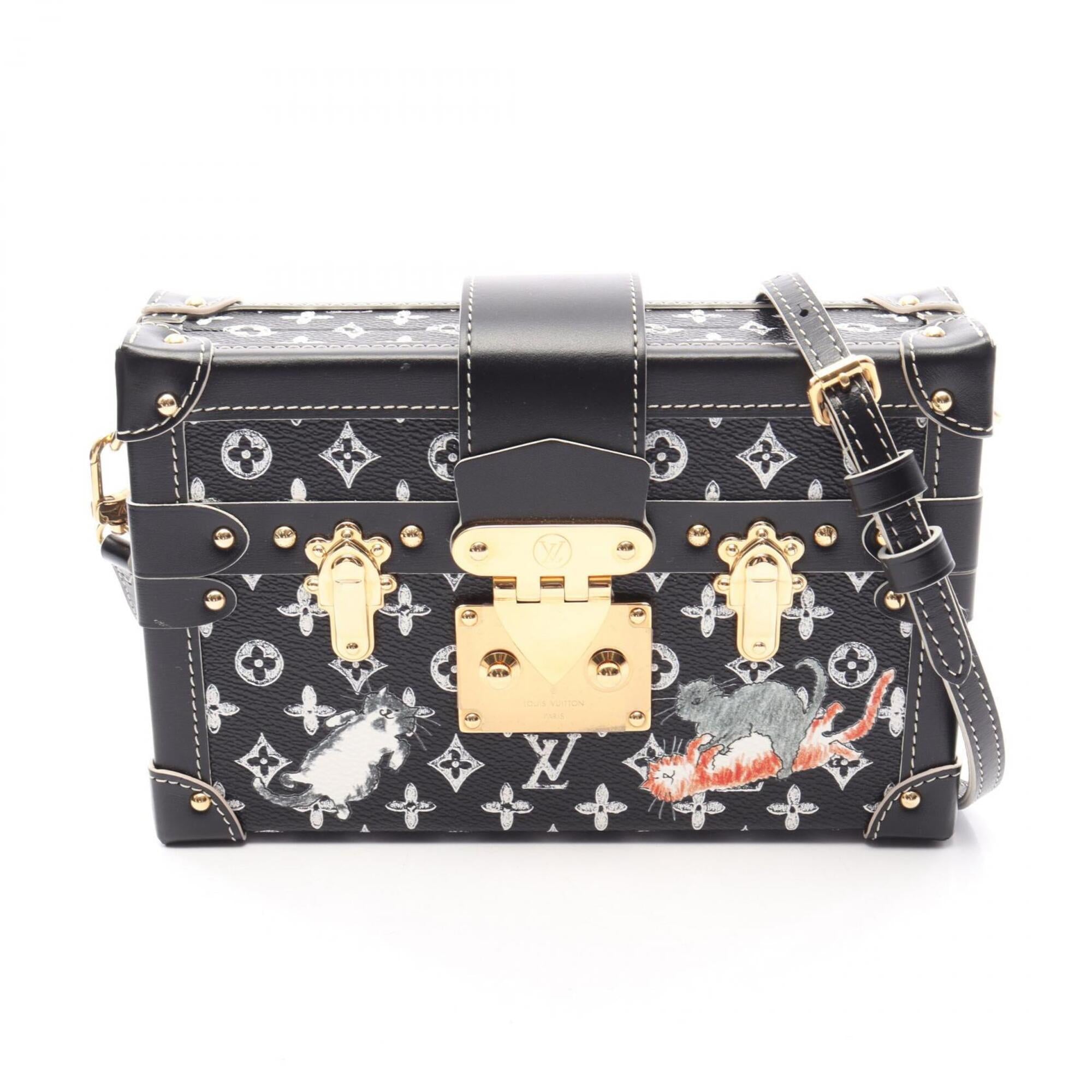 Louis Vuitton Black Multi-Color Coated Canvas Leather Handbag Shoulder Bag (Pre-Owned)
