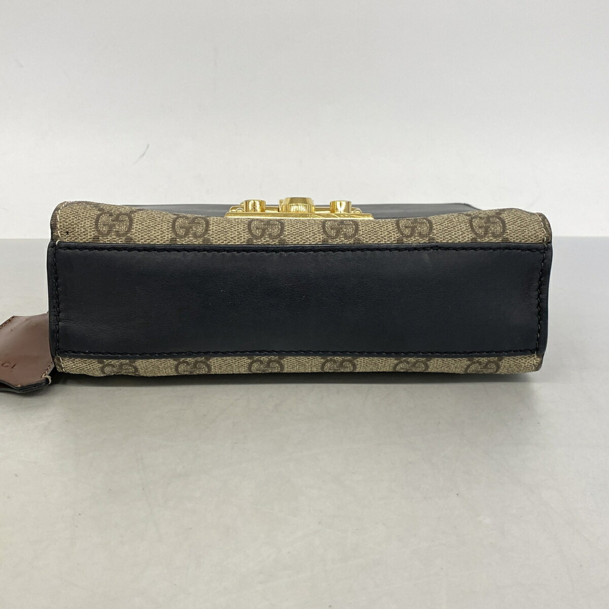 Gucci Black Brown Pvc Shoulder Bag (Pre-Owned)